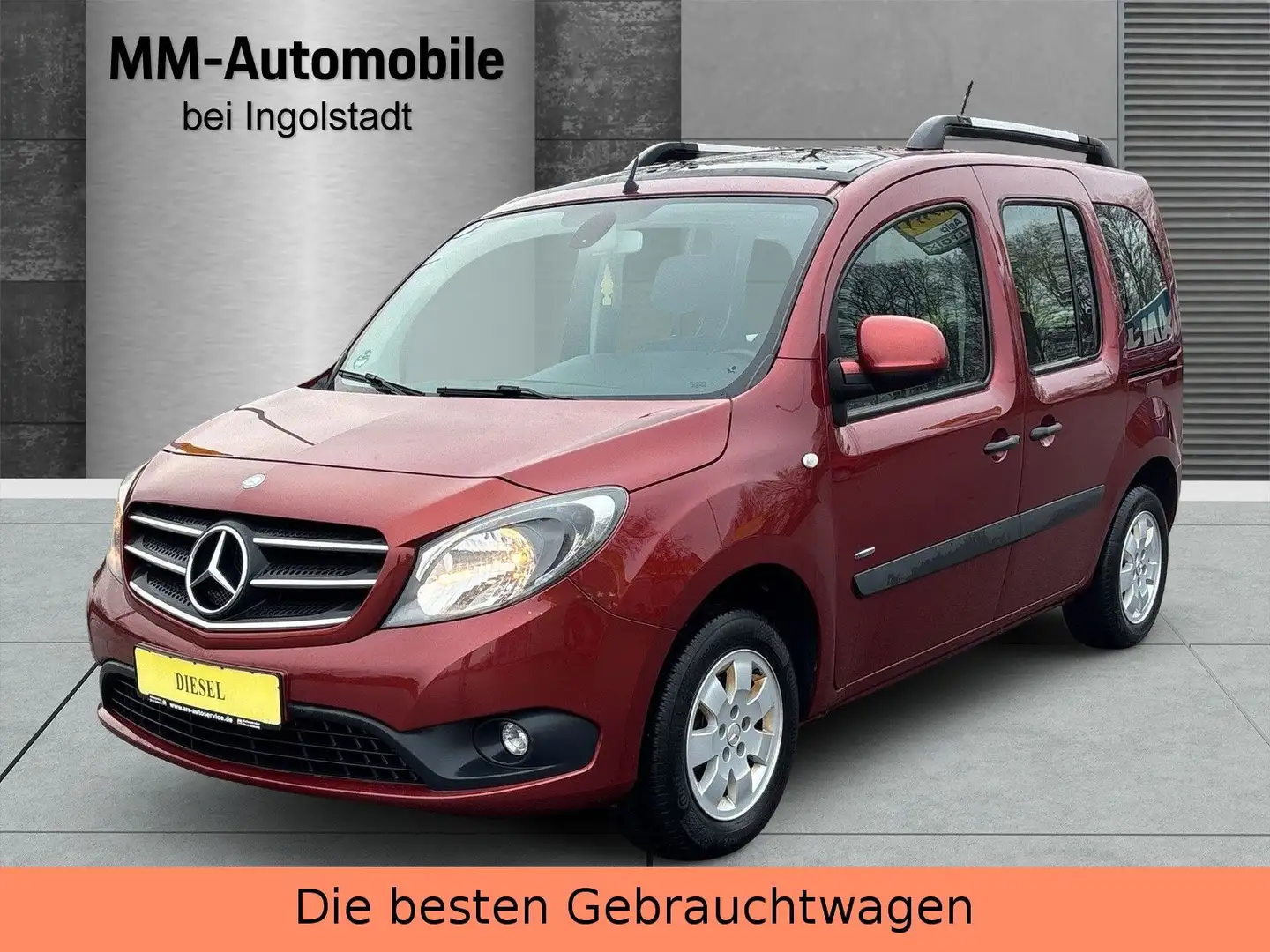 Mercedes-Benz Citan Kombi 111 CDI lang-PANORAMA--TÜV-TOP AUTO Rot - 1