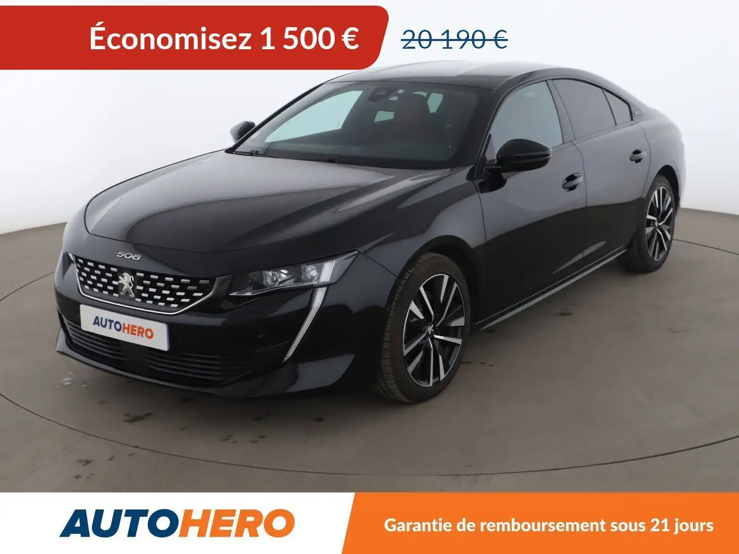 Peugeot 508 2.0 Blue-HDi GT EAT8 Noir - 1