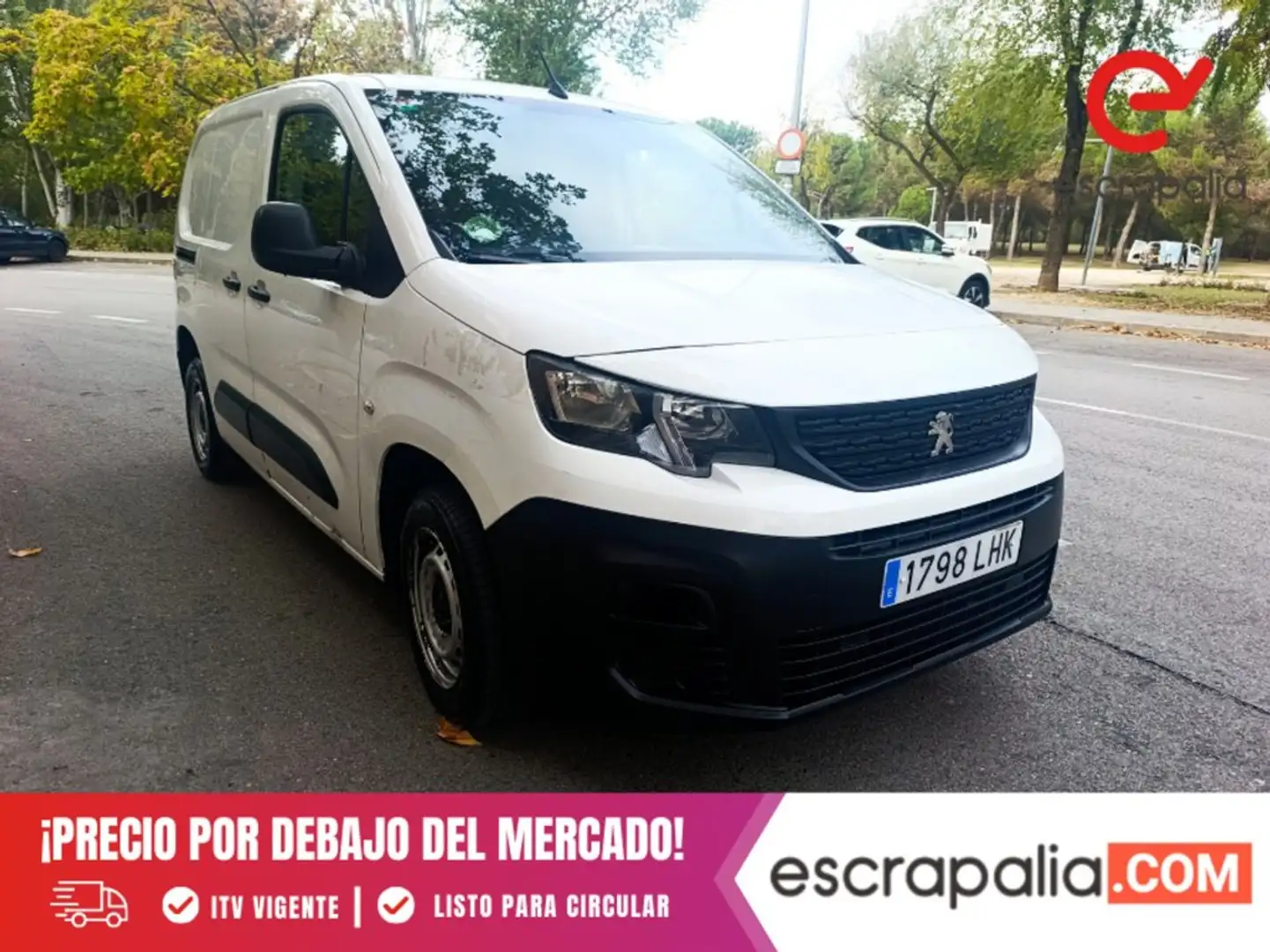 Peugeot Partner Pro Standard 1000kg BlueHDi 73kW Blanc - 1