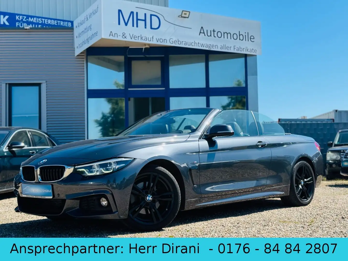 BMW 430 d Cabrio M Sport  *LED*Navi*HuD*KeyGO*H/K Gris - 1