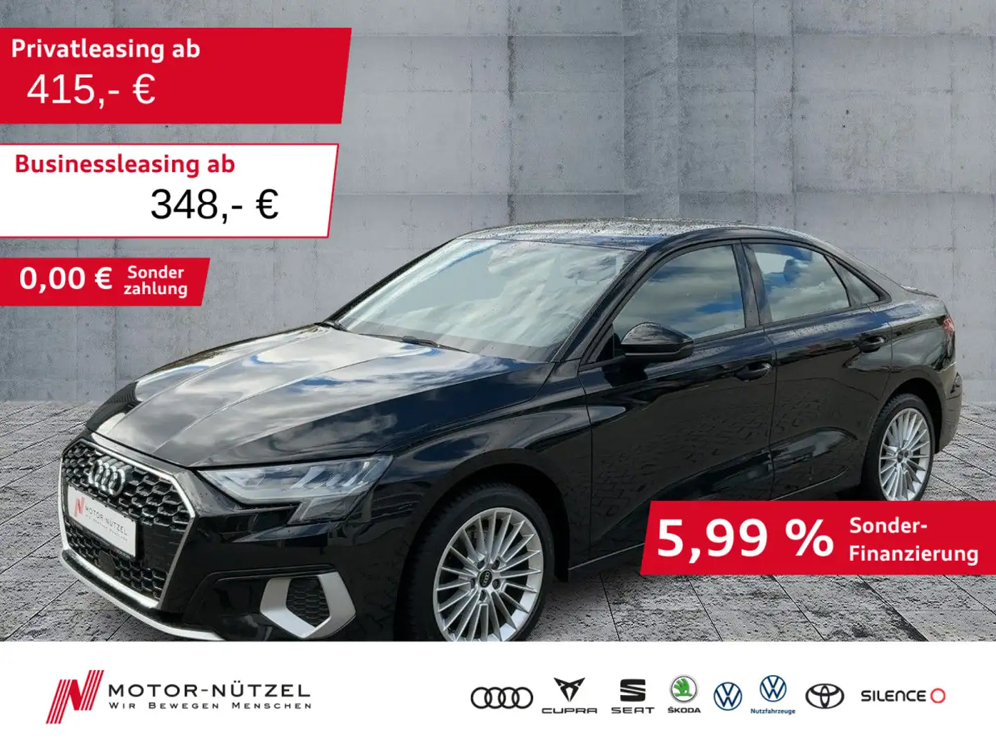 Audi A3 35 TFSI ADVANCED LED+NAVI+AHK-VORB. Schwarz - 1