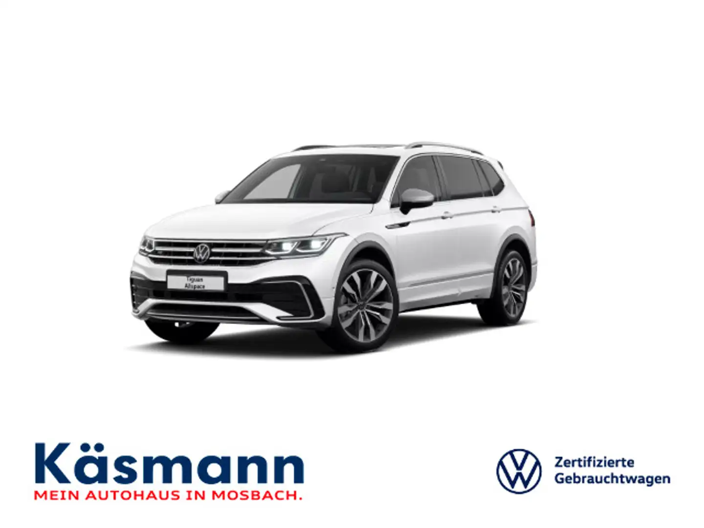 Volkswagen Tiguan Allspace R-Line 2.0TDI 4M AHK STANDH PANO Weiß - 1