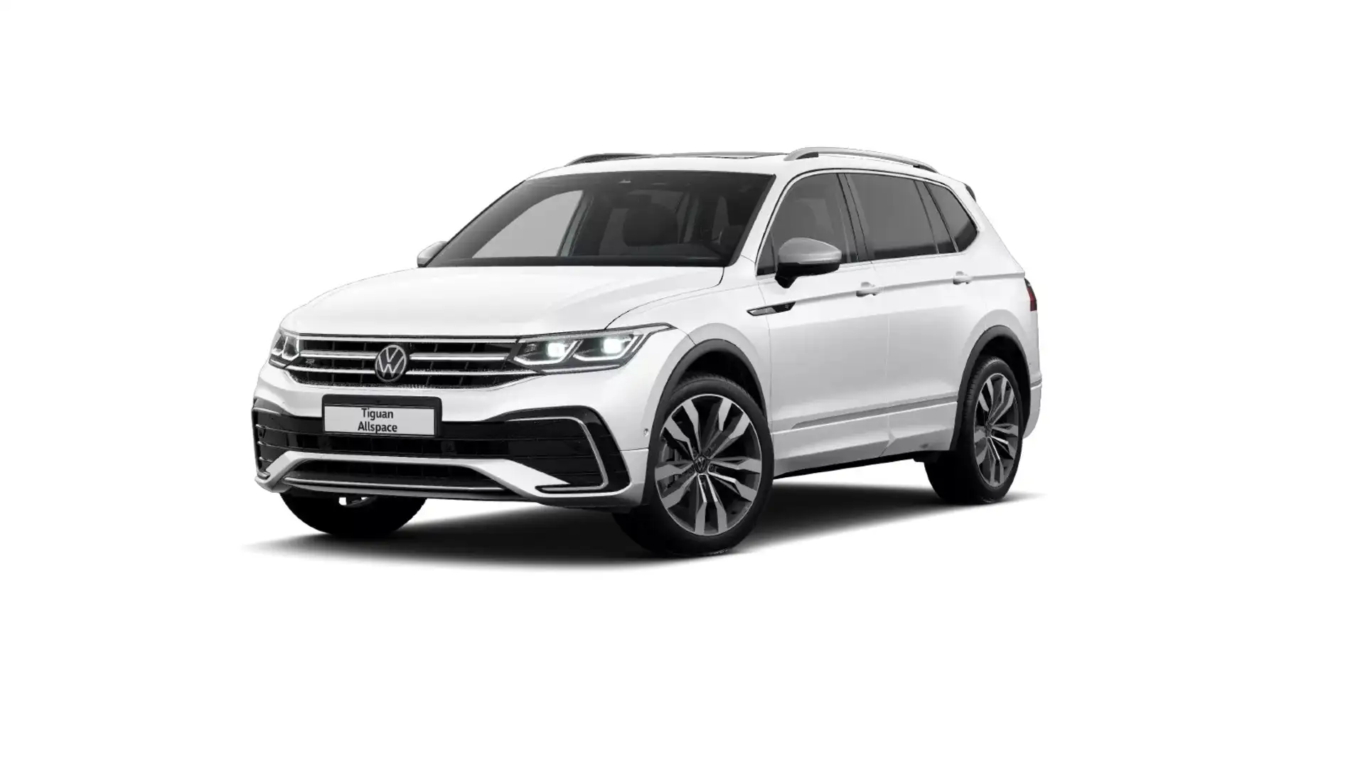 Volkswagen Tiguan Allspace R-Line 2.0TDI 4M AHK STANDH PANO Weiß - 2