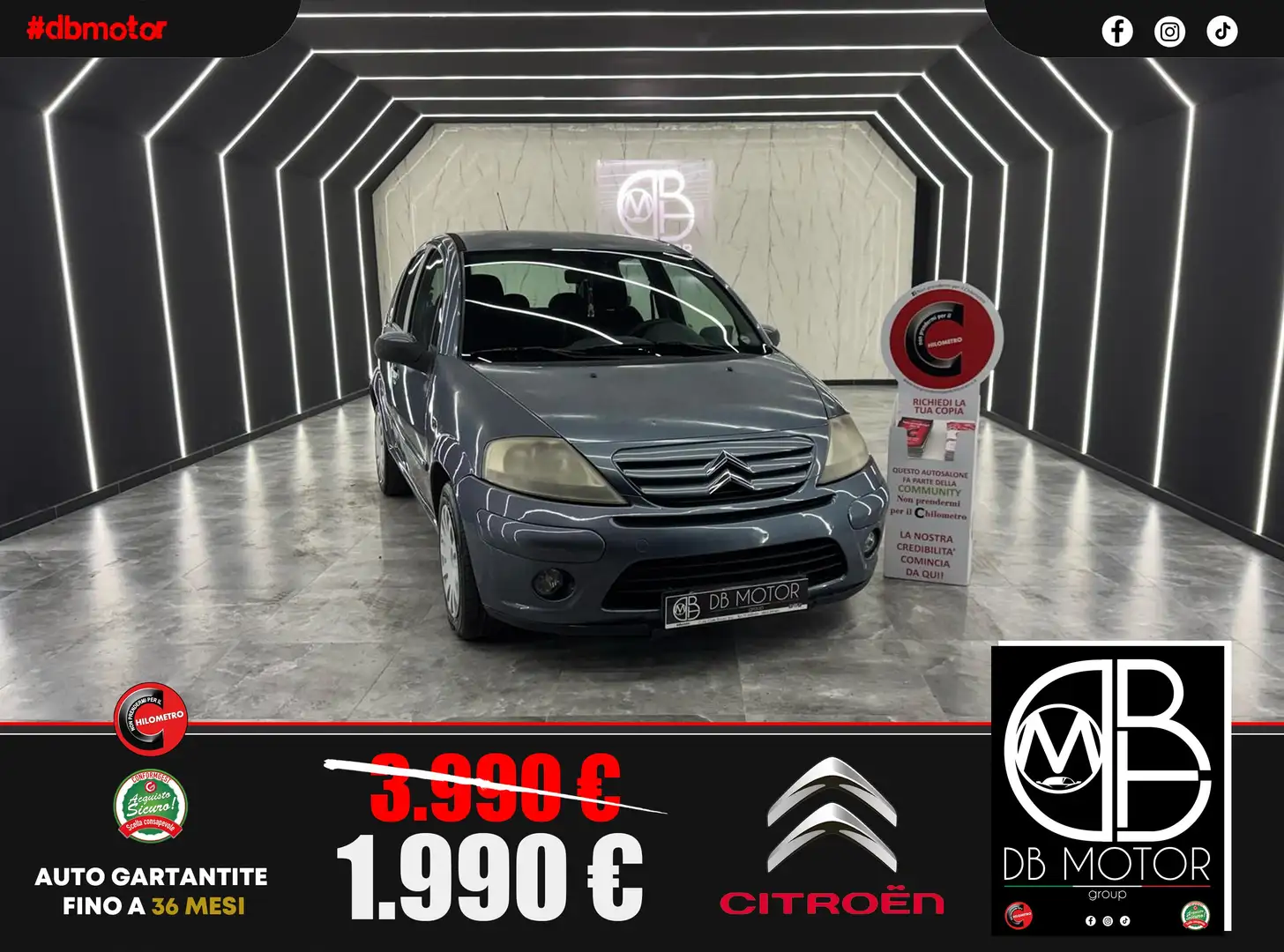 Citroen C3 C3 I 2002 1.4 hdi Seduction 70cv Grigio - 1