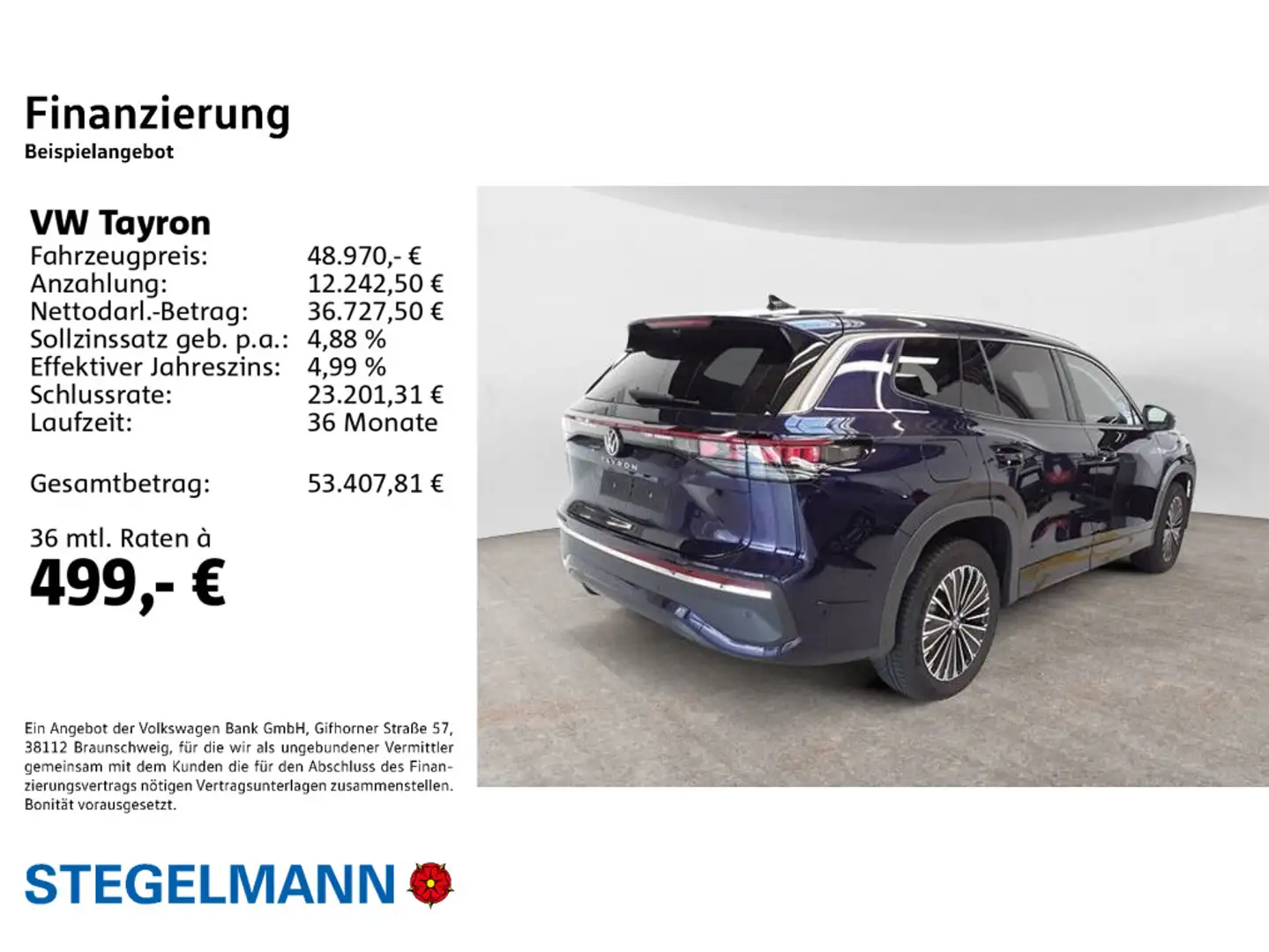 Volkswagen Tayron 2.0 TDI DSG 4M Elegance *Standhzg*AHK*Led Paars - 2