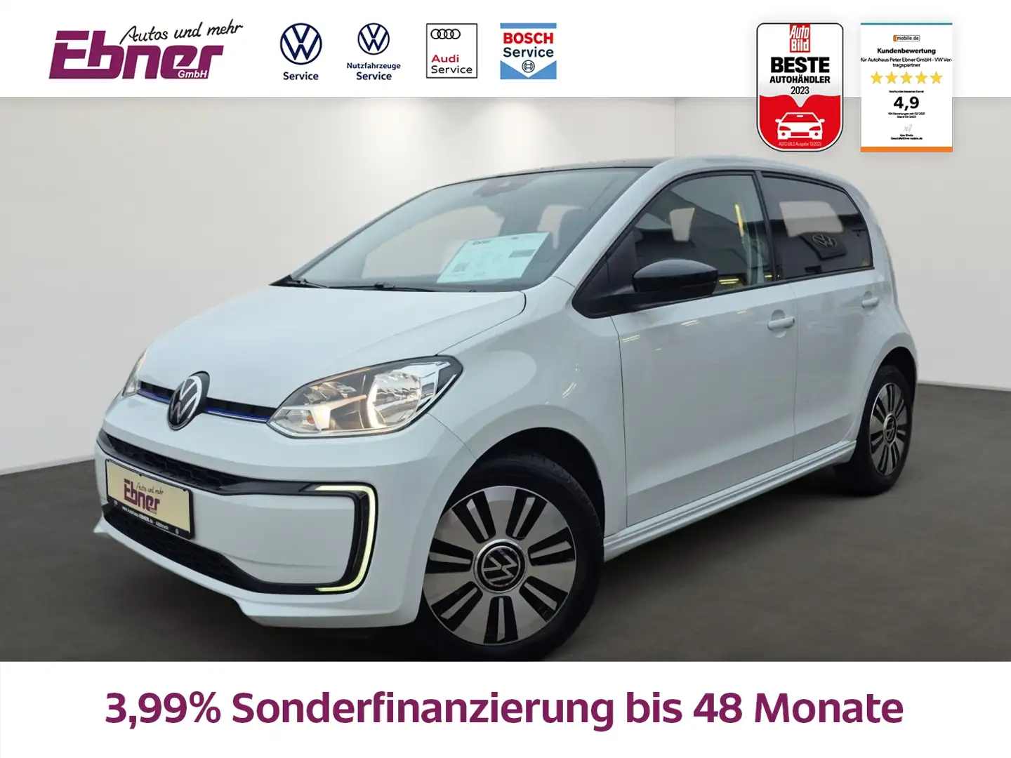 Volkswagen e-up! STYLE 36KW/h CCS+KAMERA+SITZHZG+GRA+AC-AUTOM+ALU! Schwarz - 1
