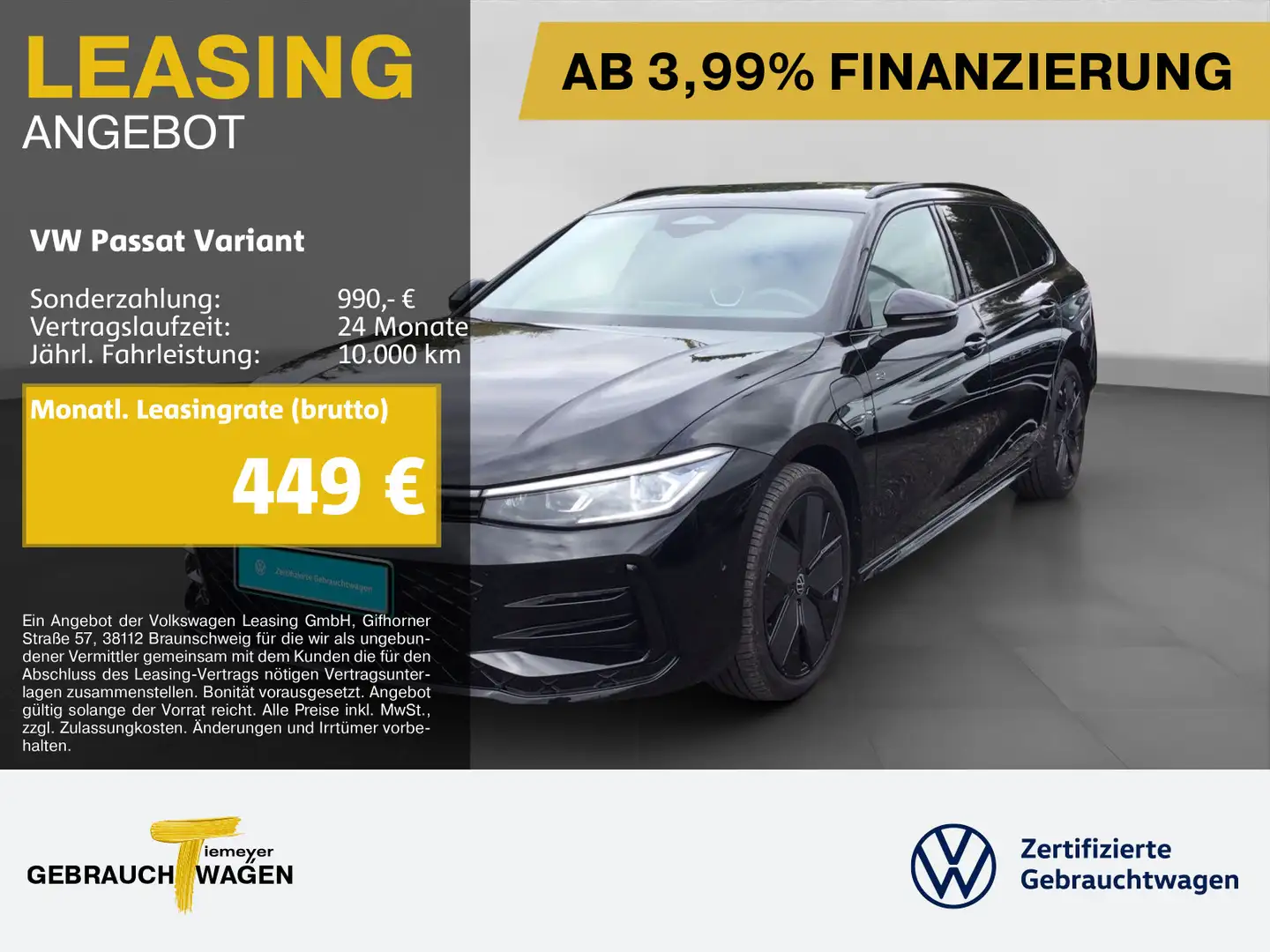 Volkswagen Passat Variant 1.5 TSI eHYBRID 272 PS R-LINE BLA Schwarz - 1