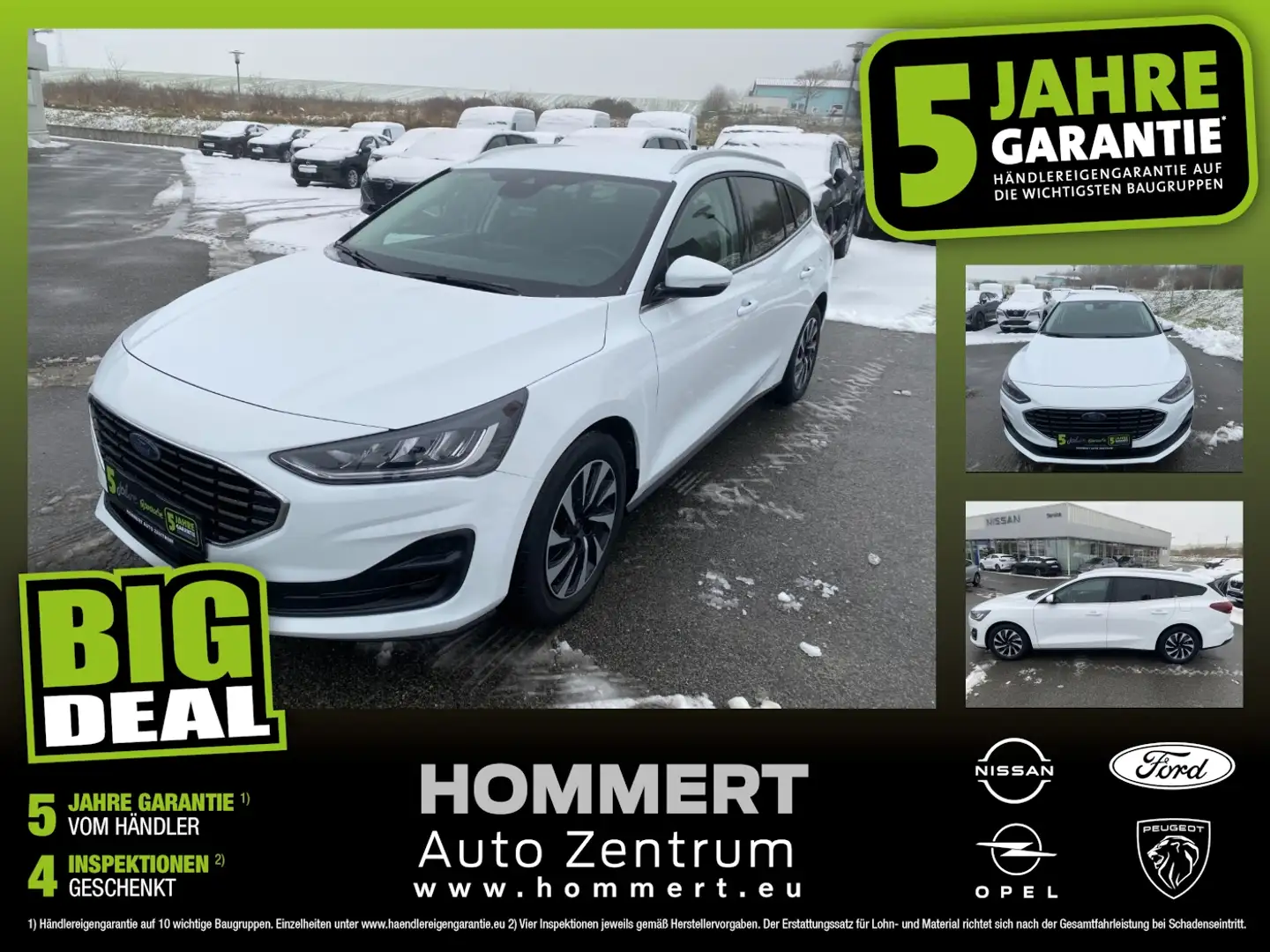 Ford Focus Turnier 1.5 EcoBlue Titanium X ACC+LED+SHZ Blanco - 1