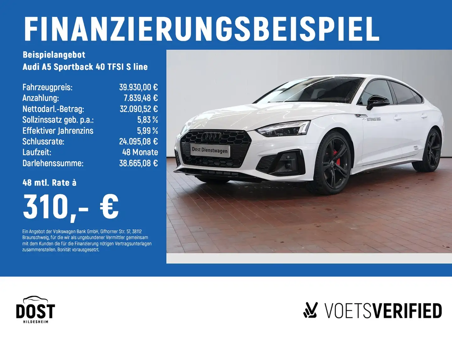 Audi A5 Sportback 40 TFSI S line ACC+AHK+MATRIX LED Fehér - 2