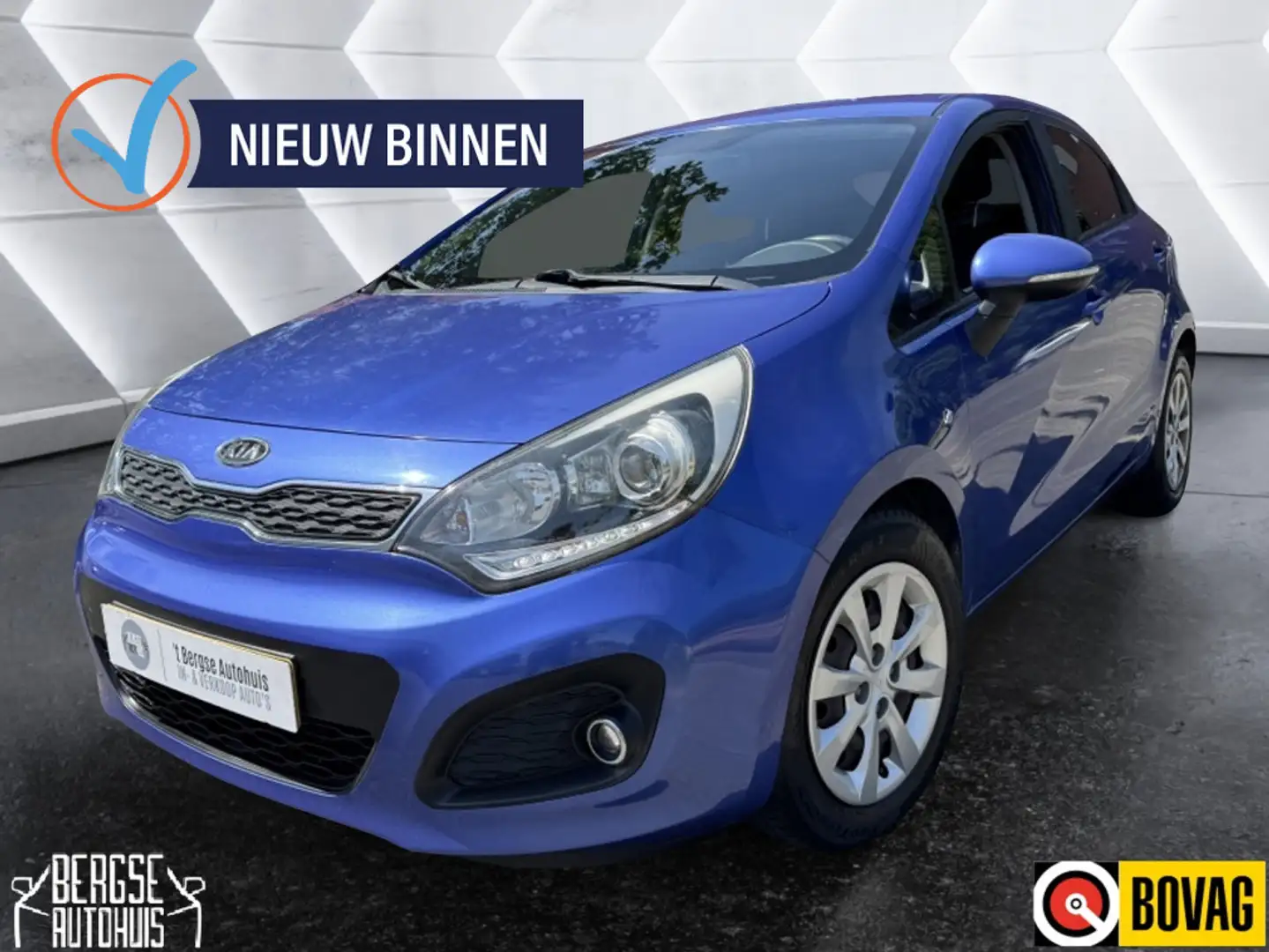 Kia Rio 1.2 CVVT Plus Pack Led Airco Aux Nap Blauw - 1