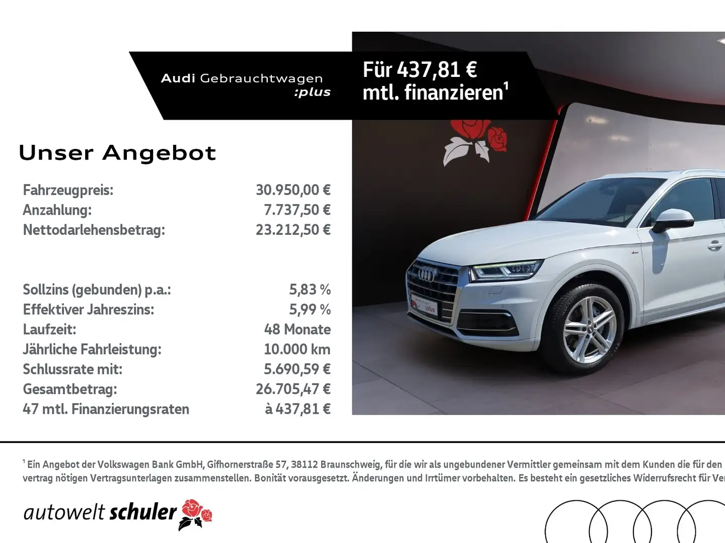 Audi Q5 40 TDI S-tronic quattro S-line sport AHK Pano Blanc - 1