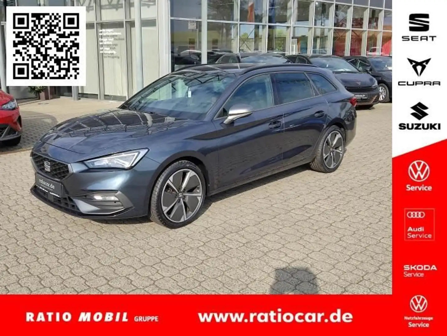 SEAT Leon LEON SPORTSTOURER FR 1.5 TSI GAR.-01/2026 NAVI Gris - 1