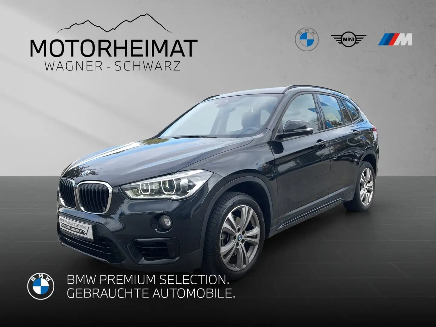 BMW X1 sDrive18i Sportline LED HiFi AHK Schwarz - 1
