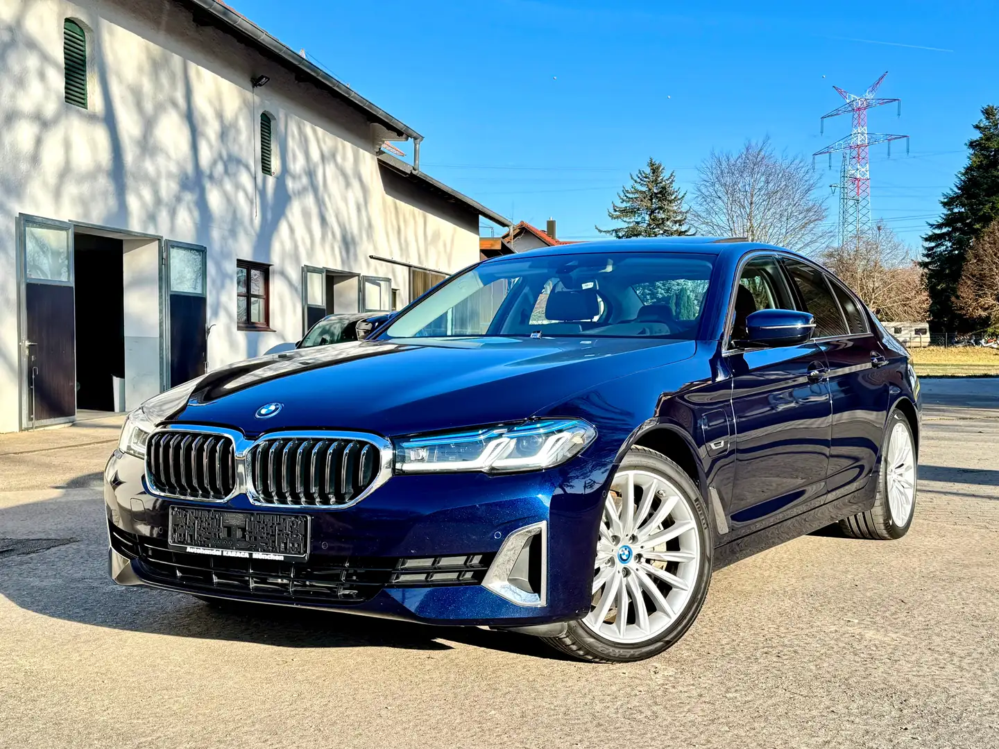 BMW 545 545 e xDrive Luxury Line Laser GSD HUD RFK VOLL 1H Bleu - 1