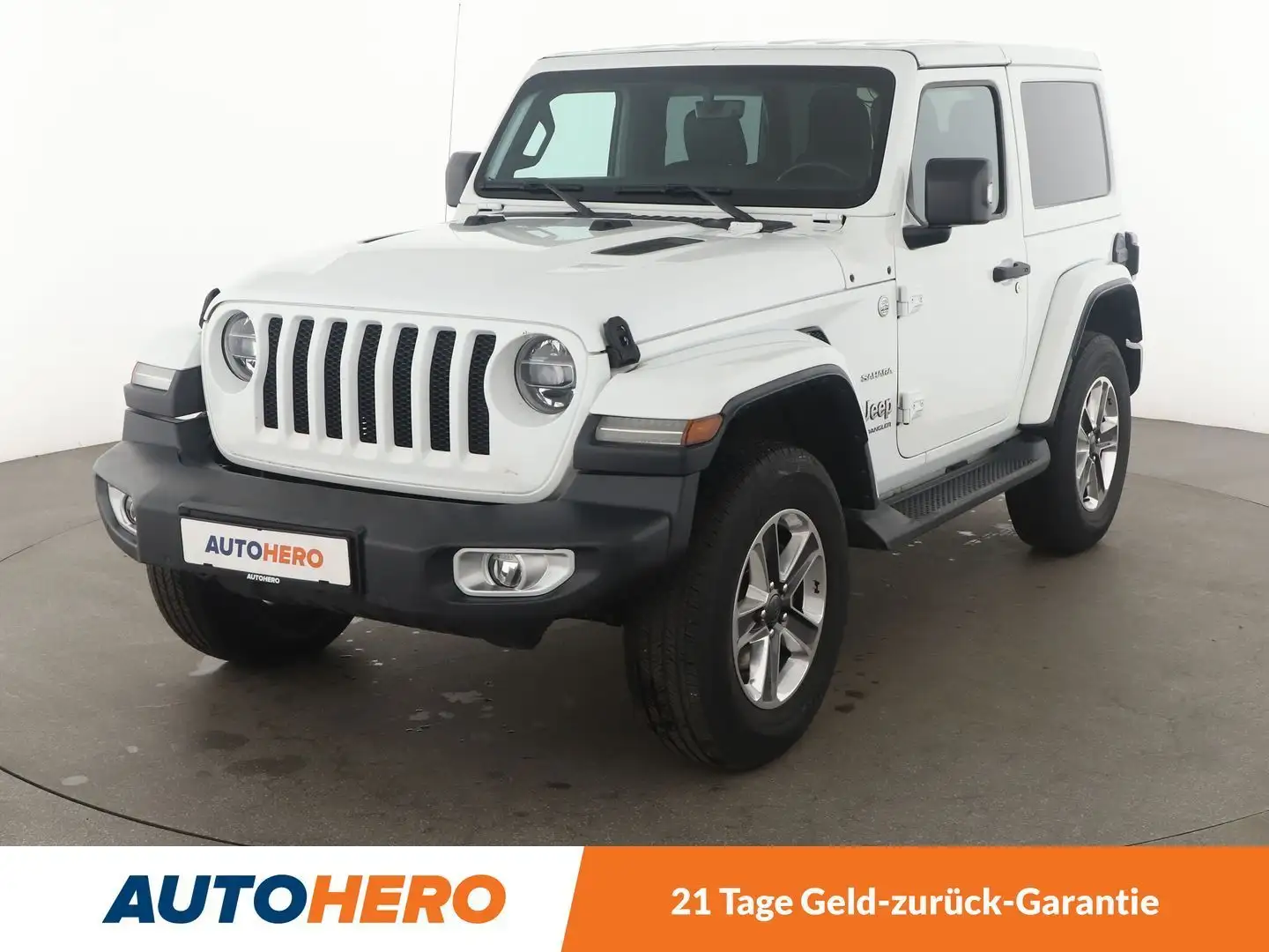 Jeep Wrangler 2.2 CRDi Sahara Aut.*NAVI*CAM*TEMPO*SHZ* Weiß - 1