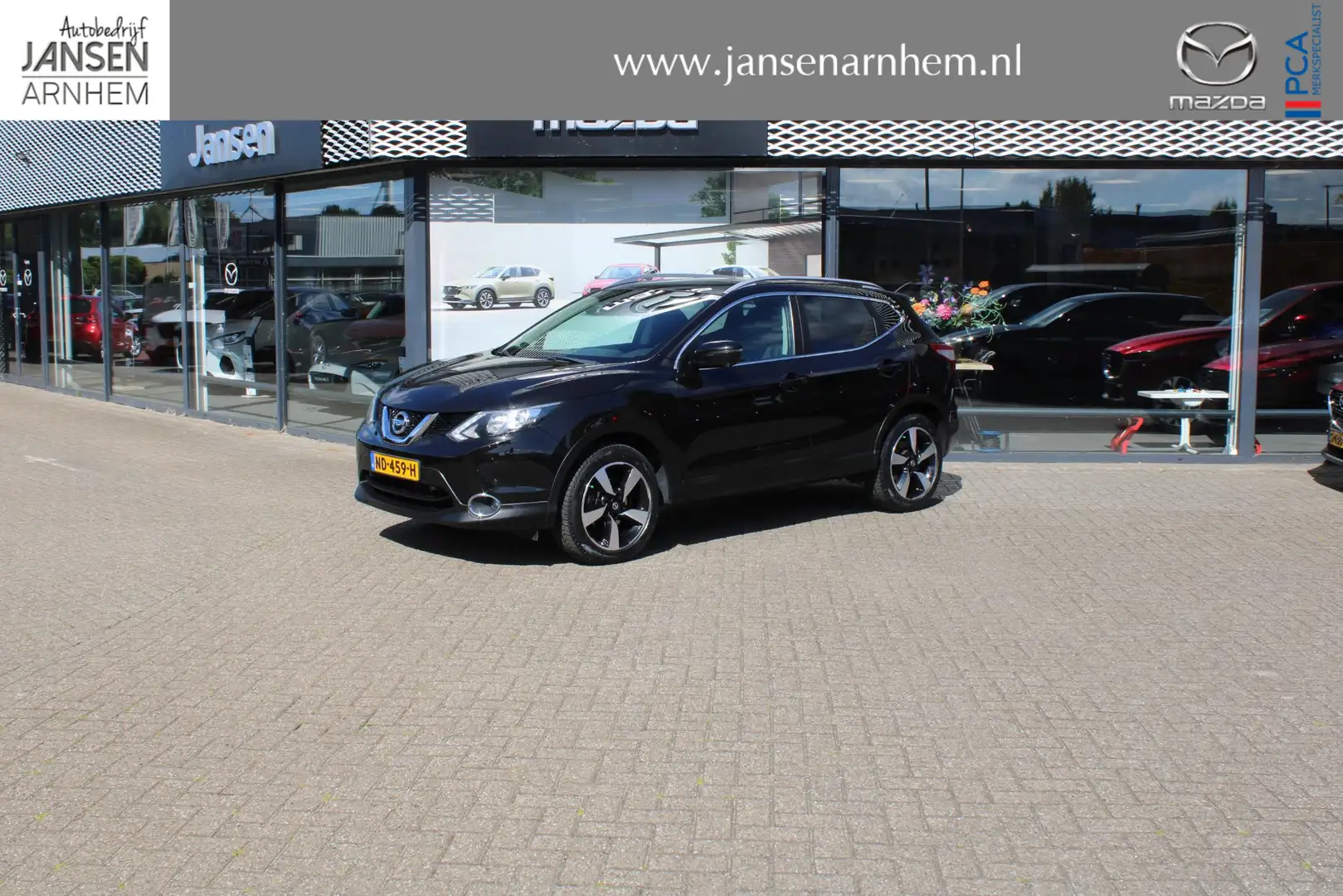 Nissan Qashqai 1.2 N-Connecta , Trekhaak, Clima, Cruise, Pano. Da Negro - 1