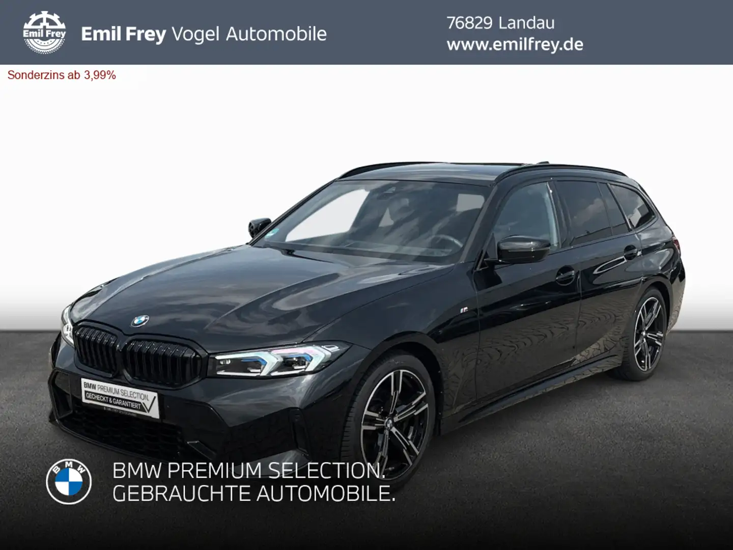 BMW 318 i Touring Aut. *SHZ*Navi*Sportpaket* Schwarz - 1