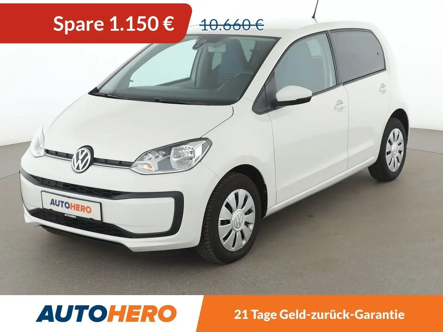 Volkswagen up! 1.0 Move up! BlueMotion *TEMPO*PDC*KLIMA* Bianco - 1