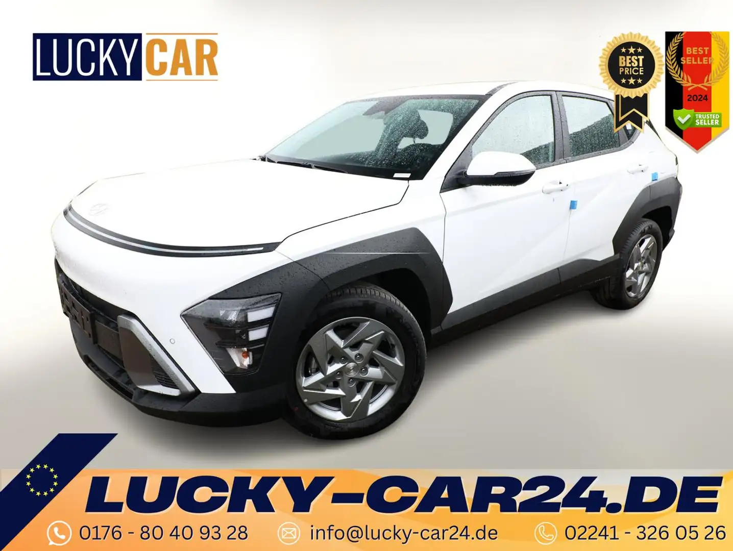 Hyundai KONA Select 1.6 T-GDI 138 DCT MY25 Nav Kam Temp 102 ... Wit - 1