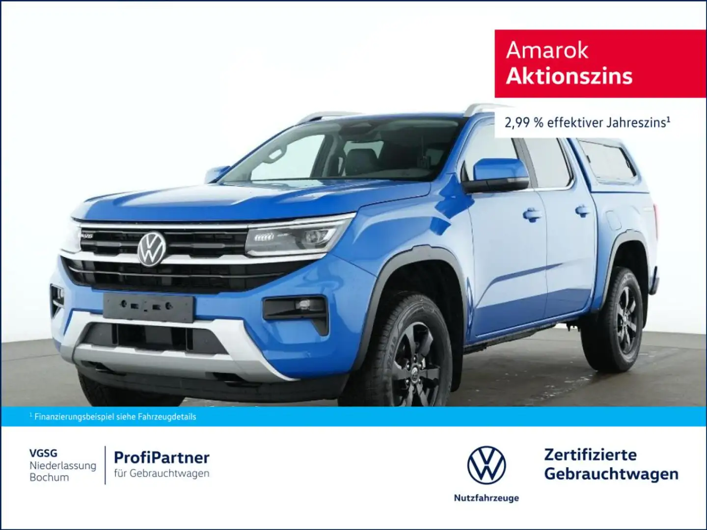 Volkswagen Amarok DC Style 4Motion Hardtop Kamera AHK Navi Blau - 1