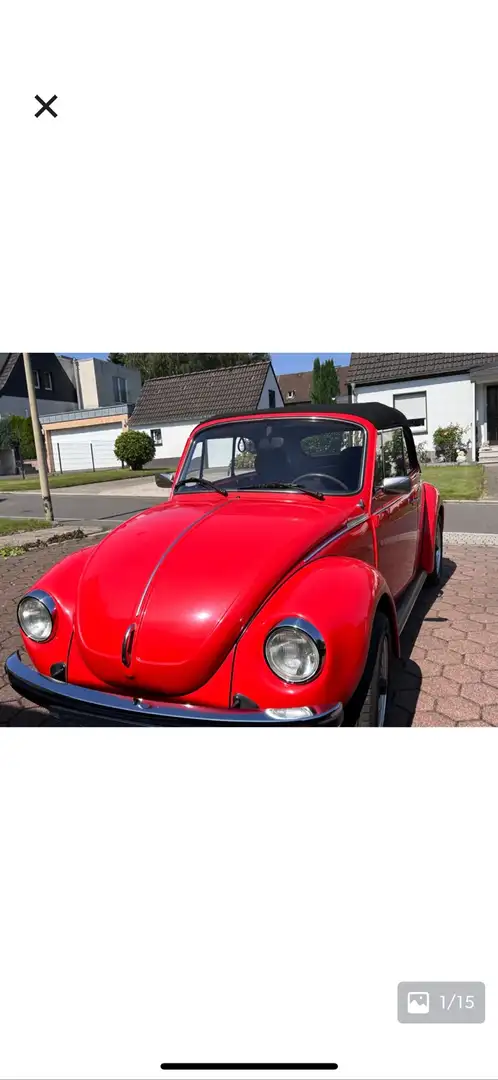 Volkswagen Käfer Cabriolet Rood - 1