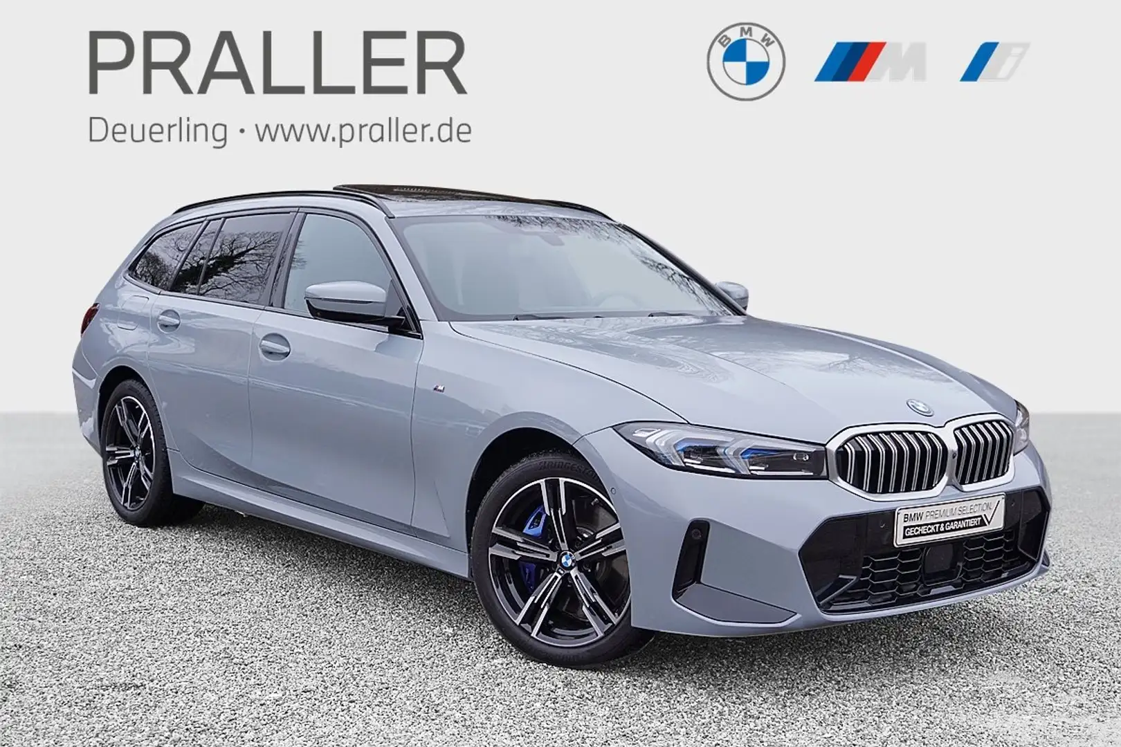 BMW 330 e xDrive Touring M Sport HeadUp AHK Glasdach eSitz Gris - 1