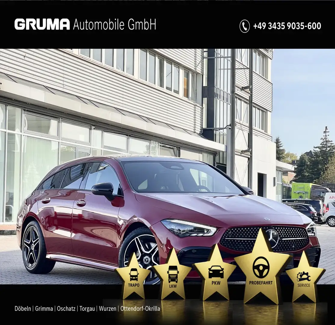 Mercedes-Benz CLA 200 CLA 200 SB AMG+Night+Pano+Multibeam+Keyless+DAB+ Rot - 1