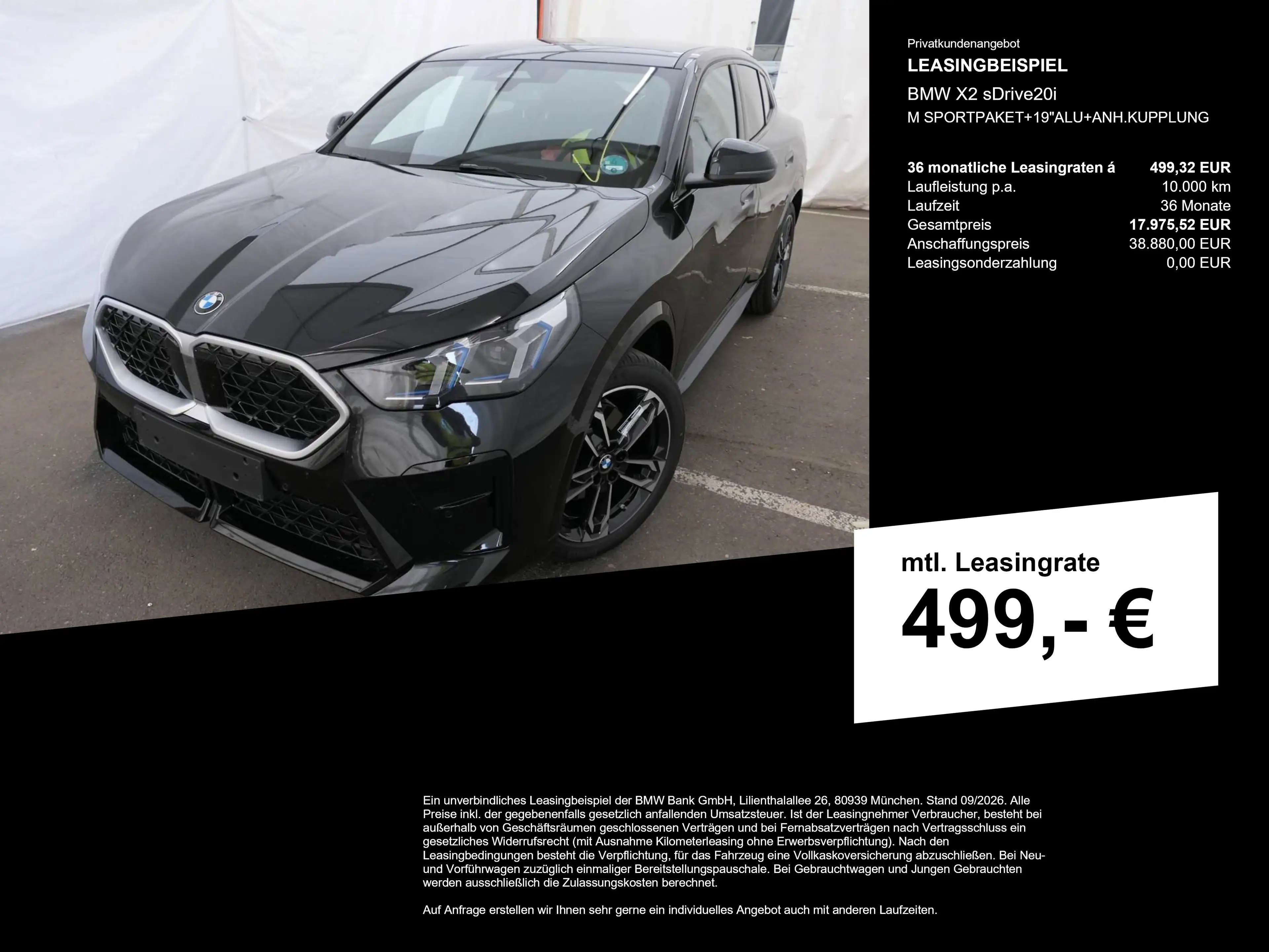 BMW X2 sDrive20i M SPORTPAKET+19"ALU+ANH.KUPPLUNG — photo 3