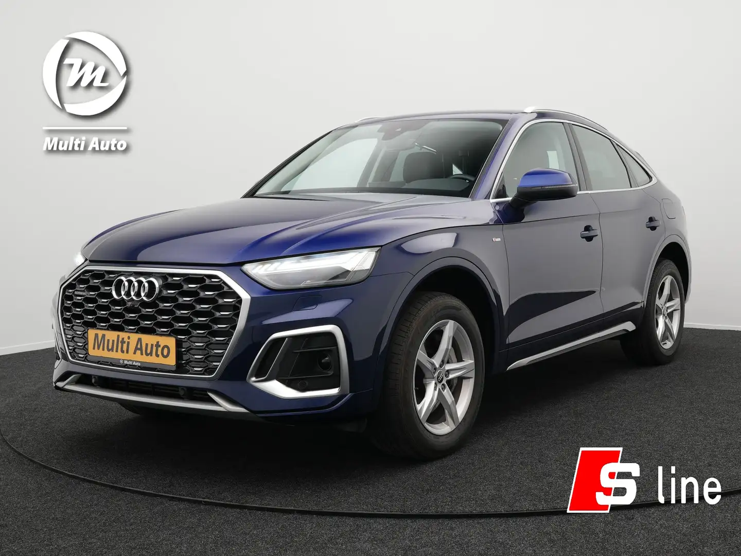Audi Q5 Sportback 55 TFSI e Quattro S-Line Plug in Hybrid Blauw - 1
