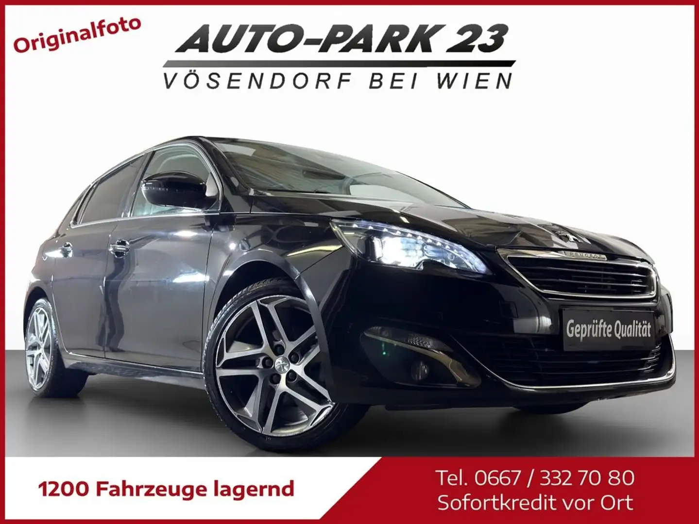 Peugeot 308 308 1,6 THP**NAVI*NEUES-PICKERL5/2027*MOD2015 Schwarz - 2