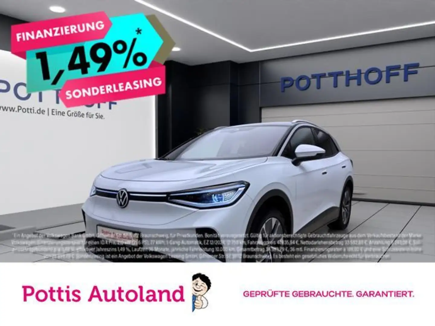 Volkswagen ID.4 PURE PERFORMANCE NAVI PDC IQ.LIGHT SITZHZG Weiß - 1