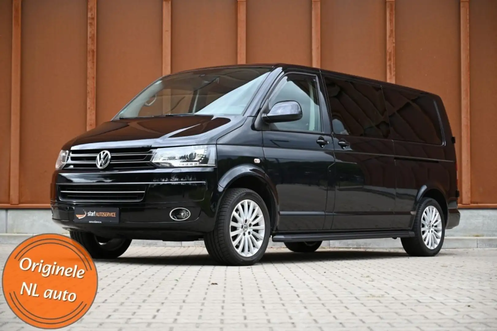 Volkswagen T5 (L2) T5 180 PK TDI DSG dubbel cabine Leder Zwart - 1