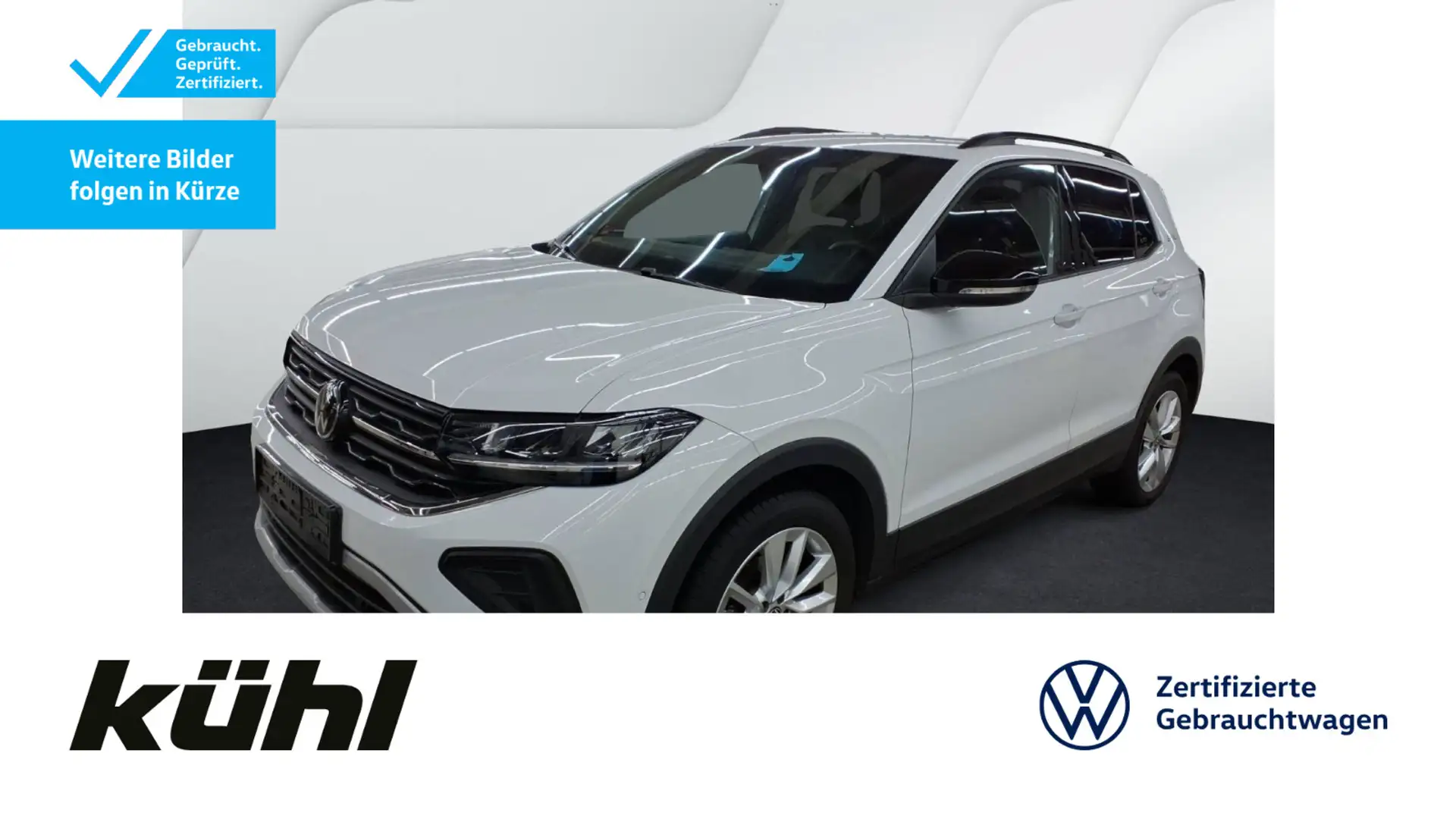 Volkswagen T-Cross 1.0 TSI DSG Goal LED/ACC/App/Navi/AHK Weiß - 1