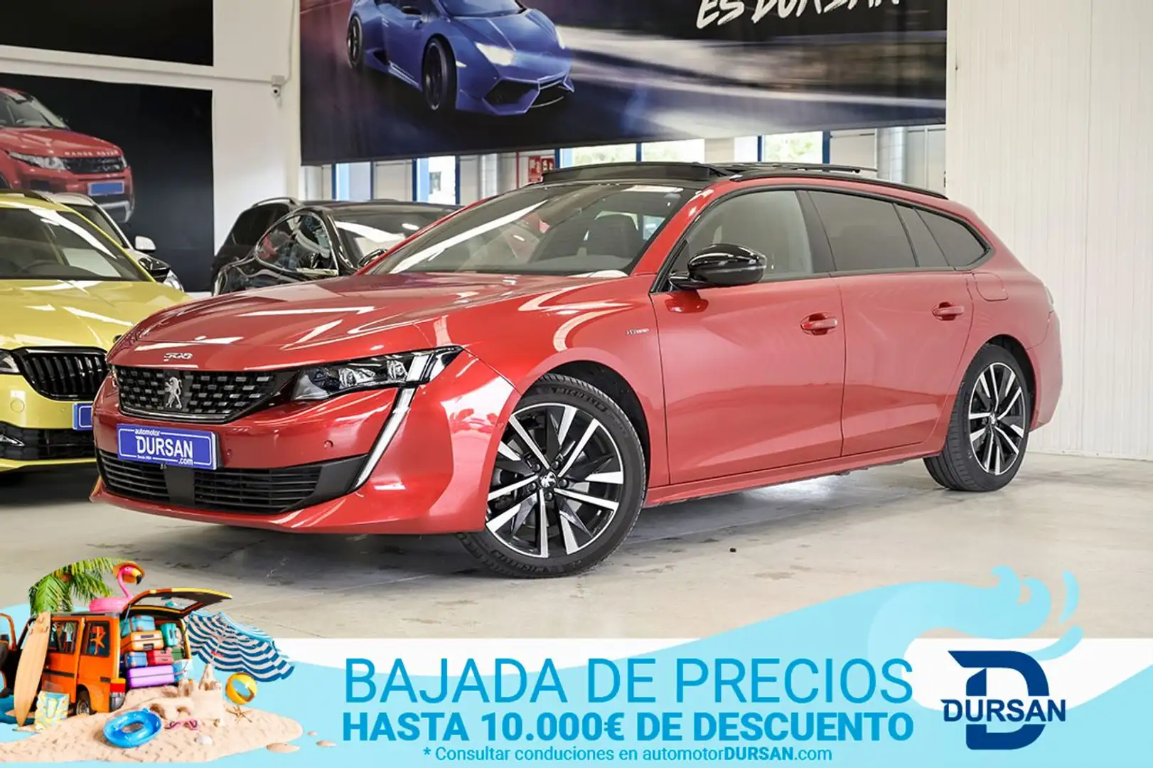 Peugeot 508 Hybrid SW GT HYBRID 225 eEAT8 Rojo - 1