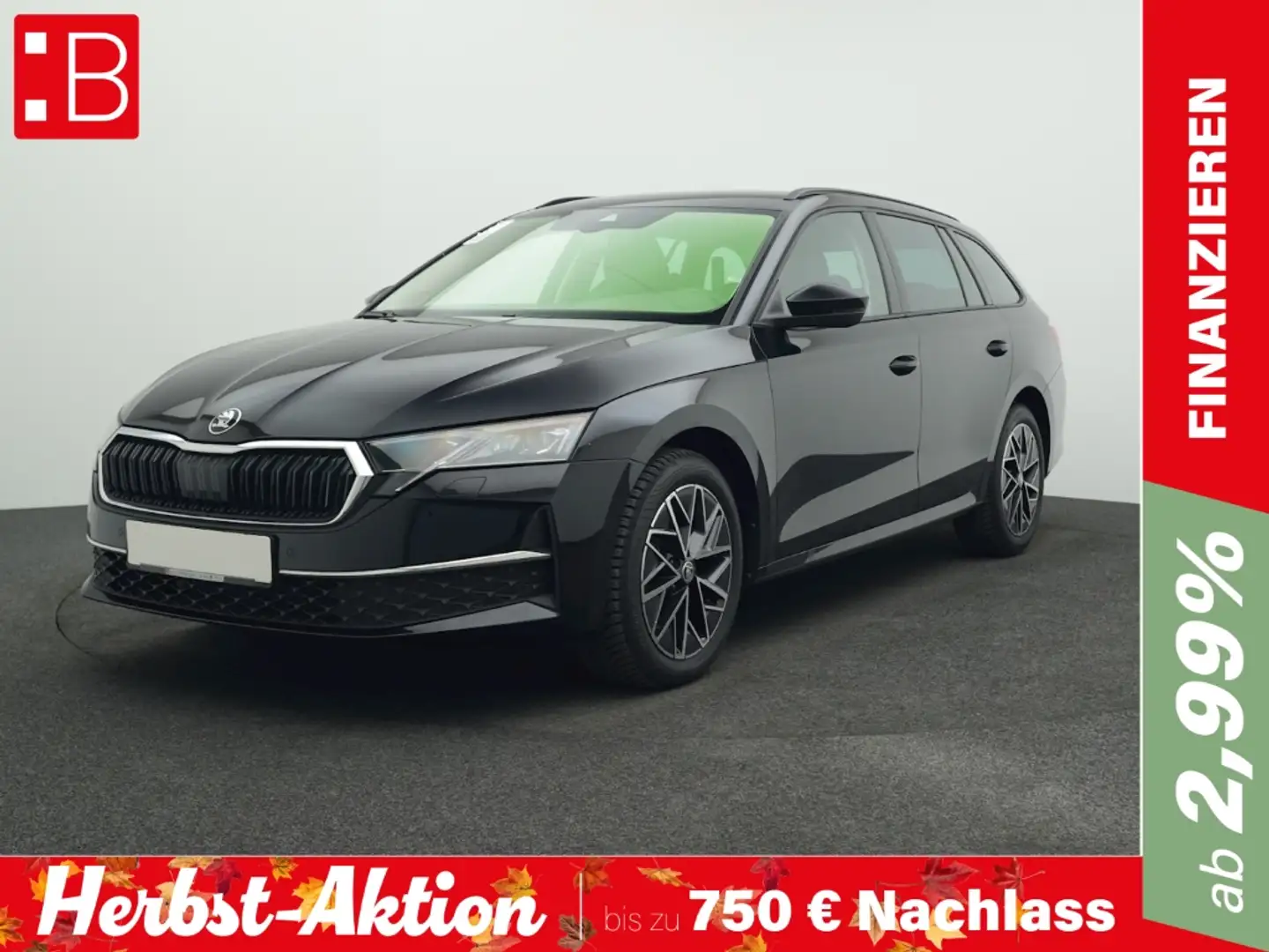 Skoda Octavia Combi 2.0 TDI DSG Selection ab 278,- EUR MATRIX eH Schwarz - 1