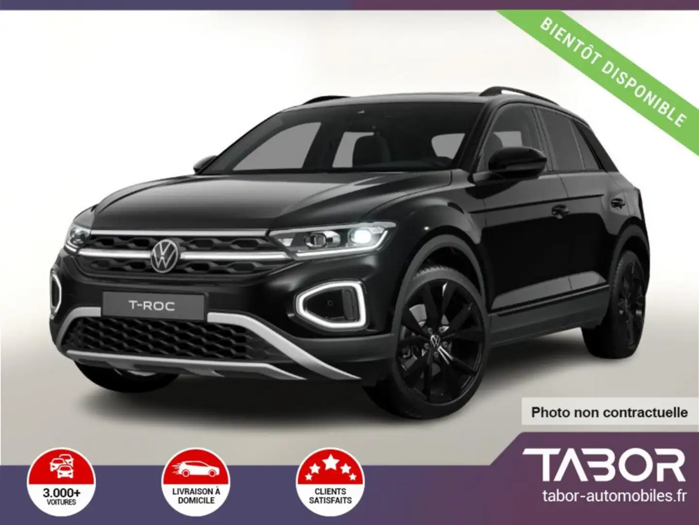 Volkswagen T-Roc 150 DSG Style Pano BlackP GPS Noir - 1