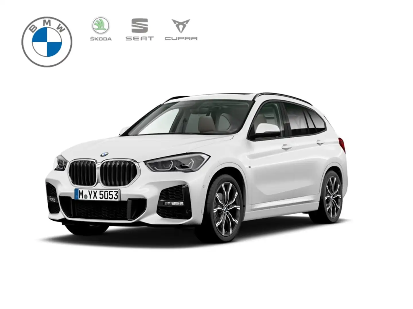 BMW X1 18 d*MSport*HUD*DAB*LED*AHK*Panodach*Lenkradhzg.* Weiß - 1