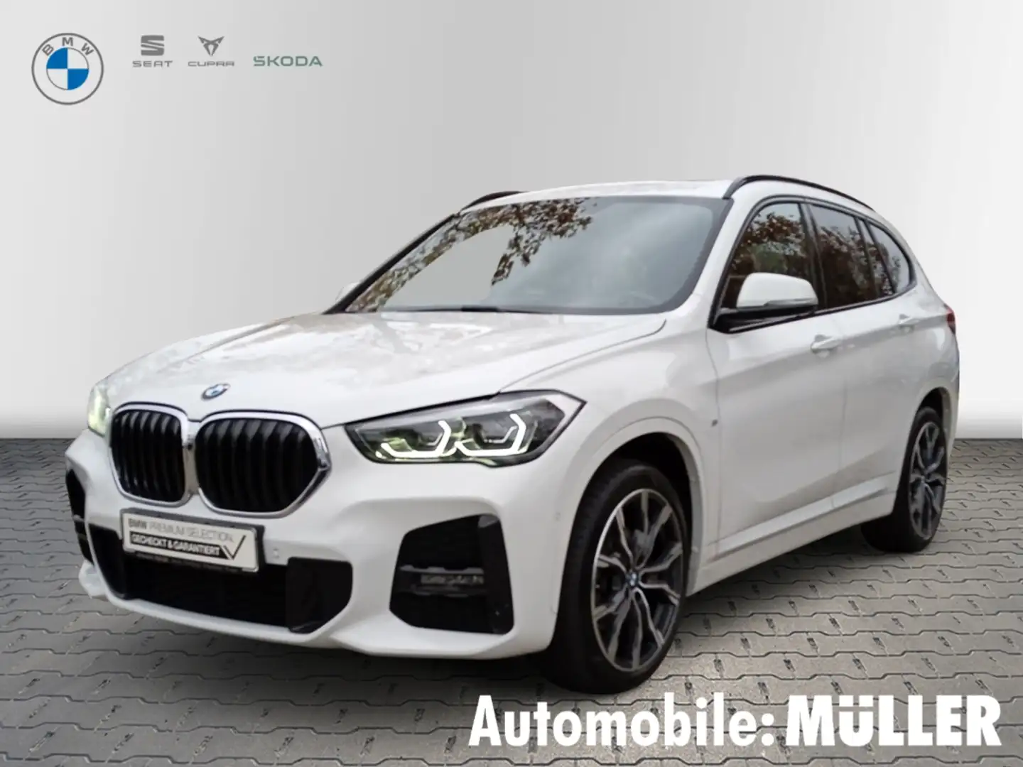 BMW X1 18 d*MSport*HUD*DAB*LED*AHK*Panodach*Lenkradhzg.* Blanc - 1