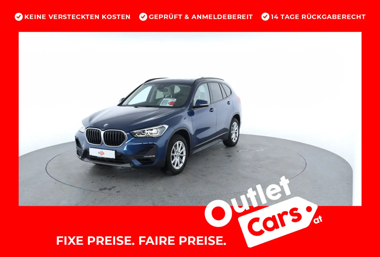 BMW X1 sDrive18i Advantage Aut. Blau - 1