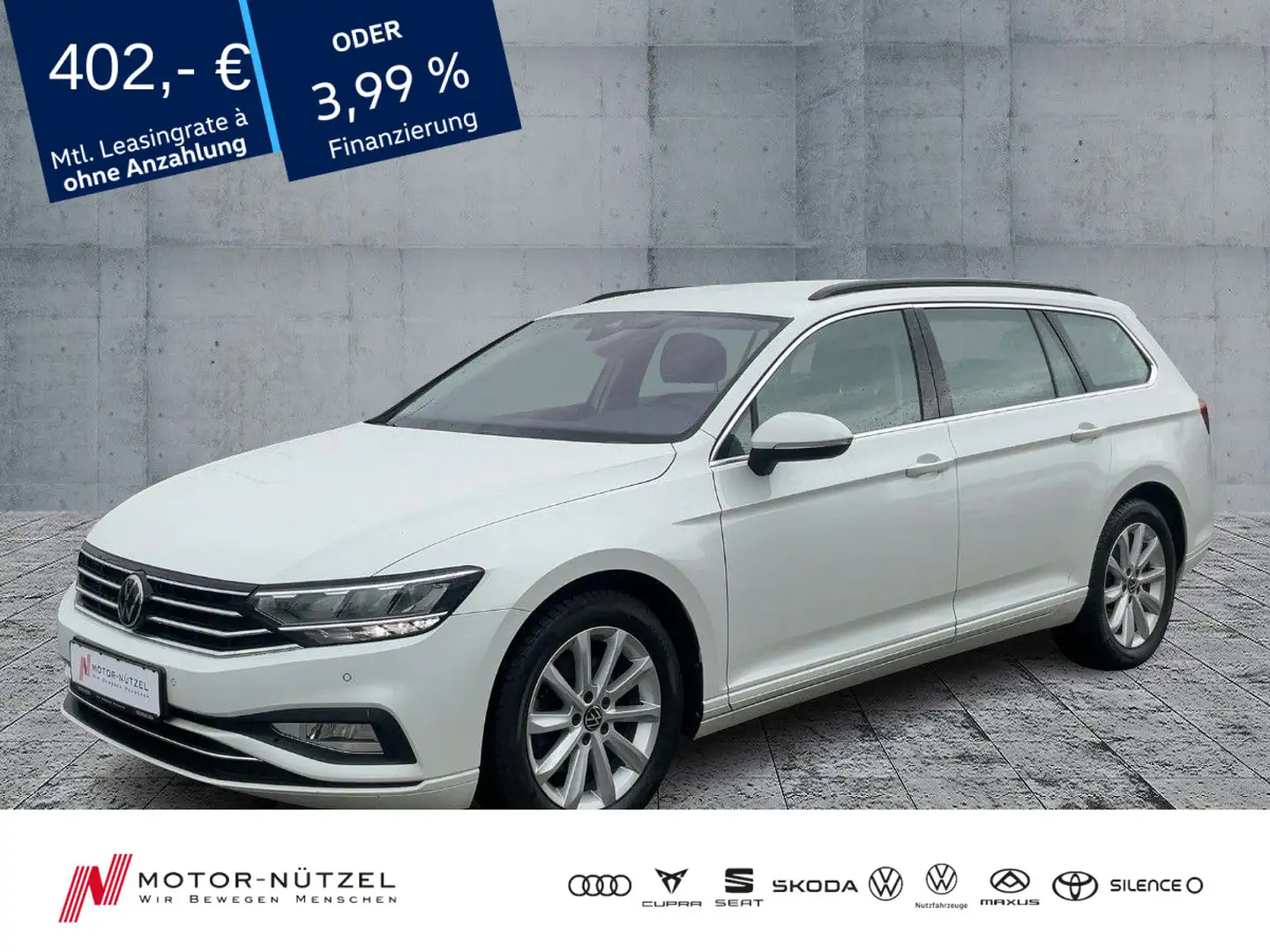 Volkswagen Passat Variant 2.0 TDI DSG 4M BUSINESS LED+NAVI Weiß - 1