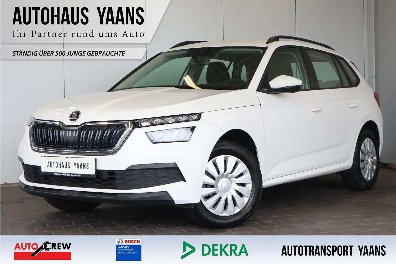 Skoda Kamiq Active 1.0 TSI CARPLAY+FRONT+LED+LANE Weiß - 1