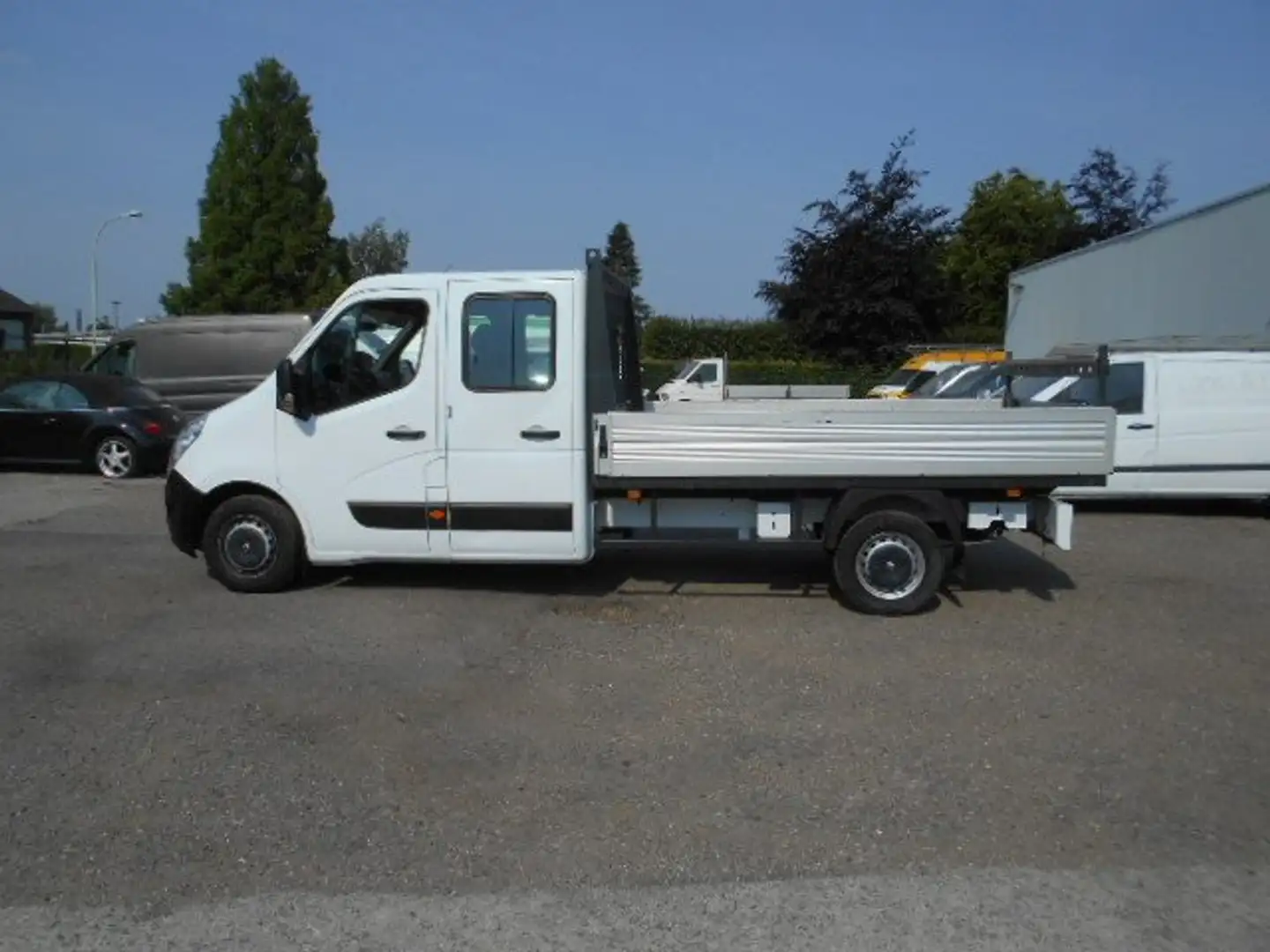 Renault Master 2.3 PICK-UP DUB.CABINNE..PLATEAU.3.20 LANG+AIRCO++ Wit - 1