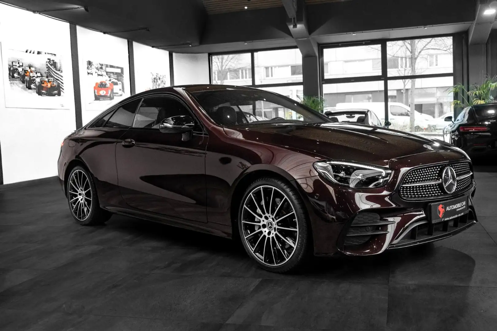 Mercedes-Benz E 450 4M COUPÉ #AMG LINE #RUBELLITROT #1.HAND Rouge - 2