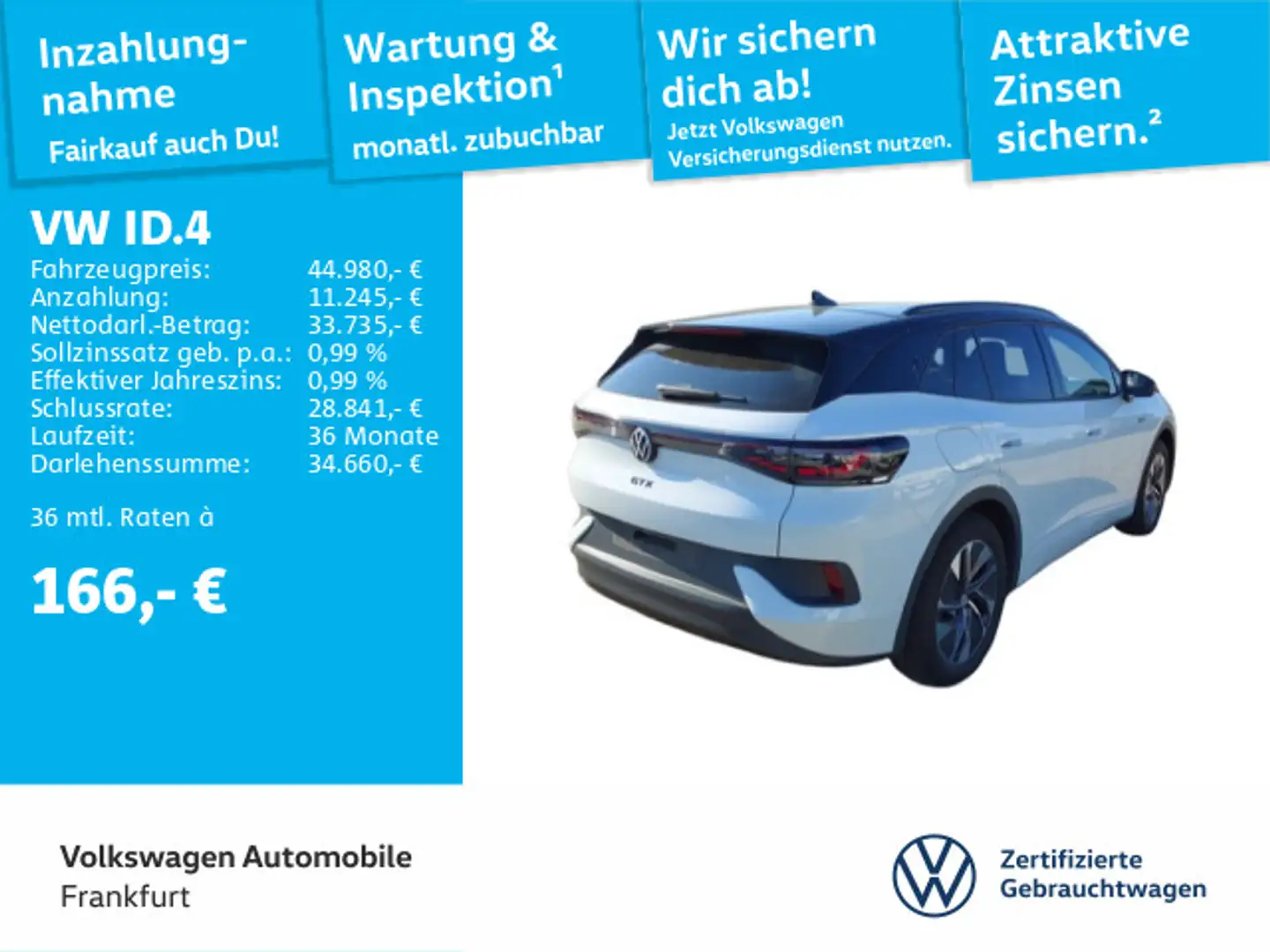 Volkswagen ID.4 GTX 4Motion Navi AHK IQ.LIGHT - LED-Matrix- Weiß - 2