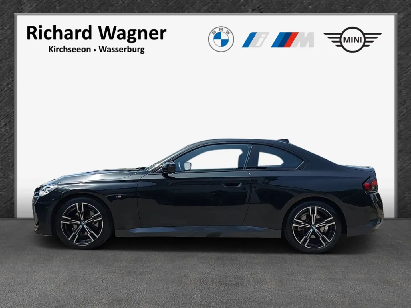 BMW 220 d Coupe M Sport Navi adaLED Leder Hifi RFK Schwarz - 2