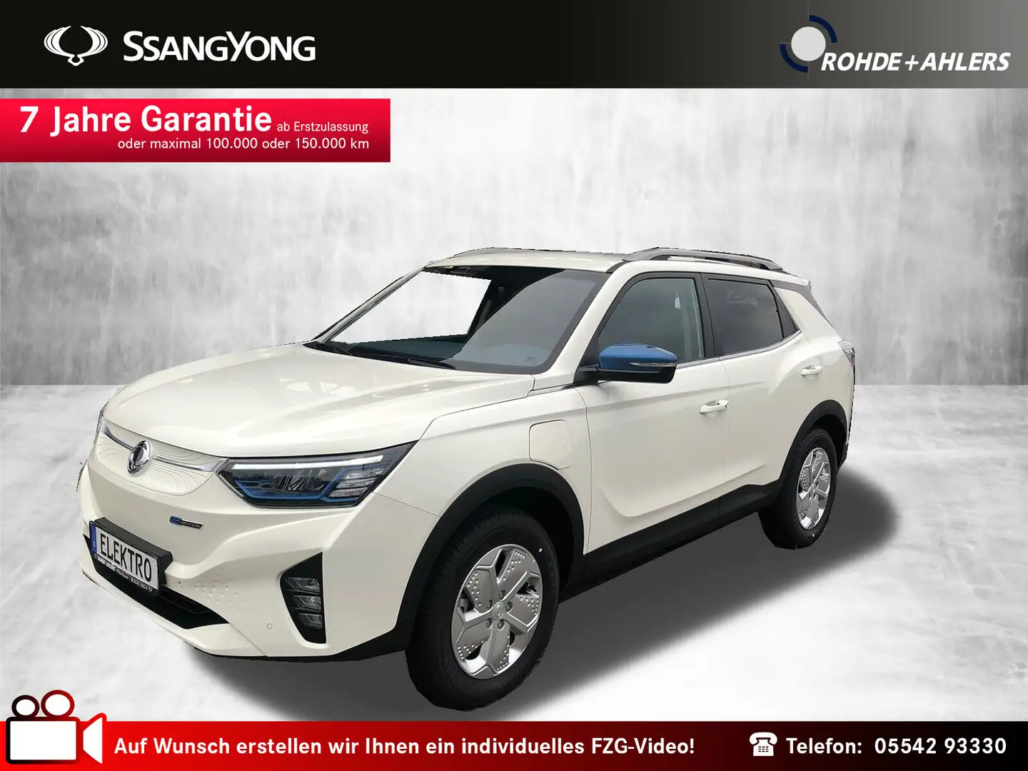 SsangYong Korando Korando e-Motion TITANIUM +LEDER+ABSTANDSPILOT NSW Wit - 1