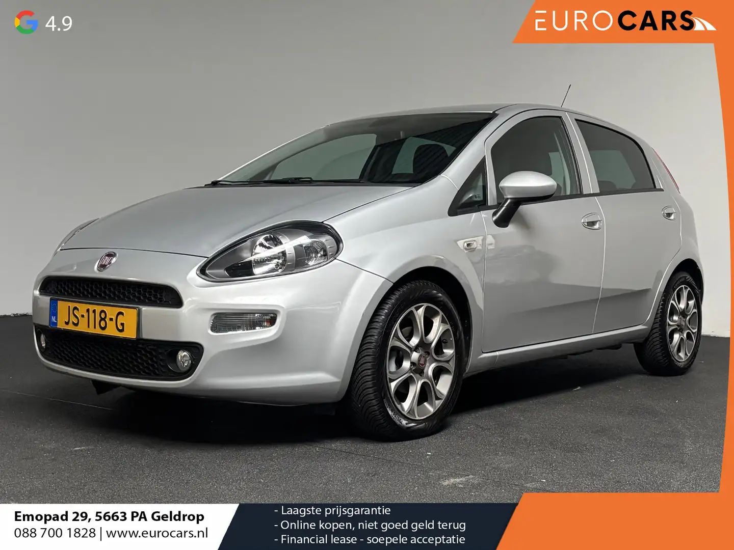 Fiat Punto Evo 0.9 TwinAir Lounge Automatische Airco Cruise contr Grau - 1