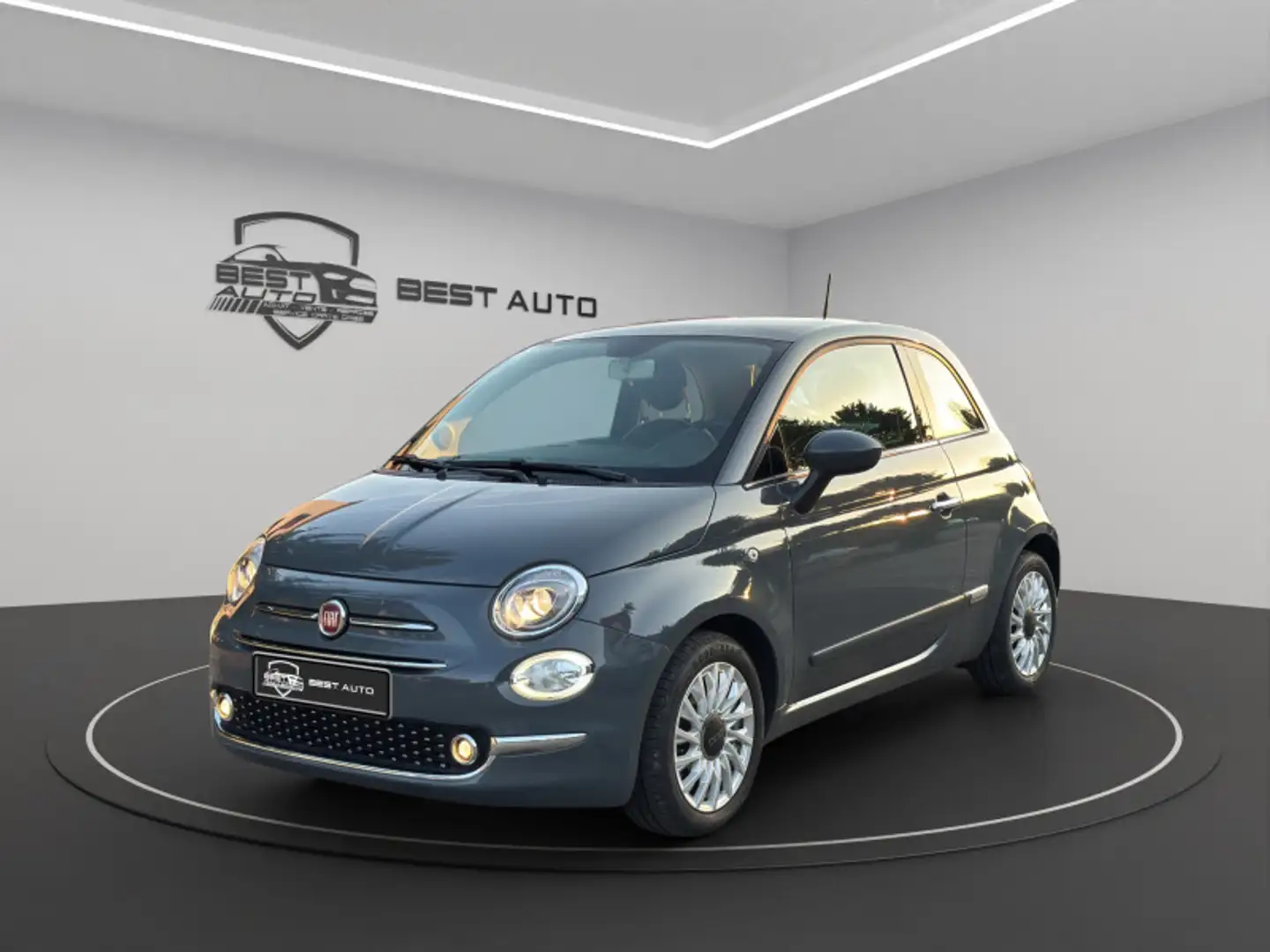 Fiat 500e 1.2 8V 69CH ECO PACK LOUNGE EURO6D Gris - 1
