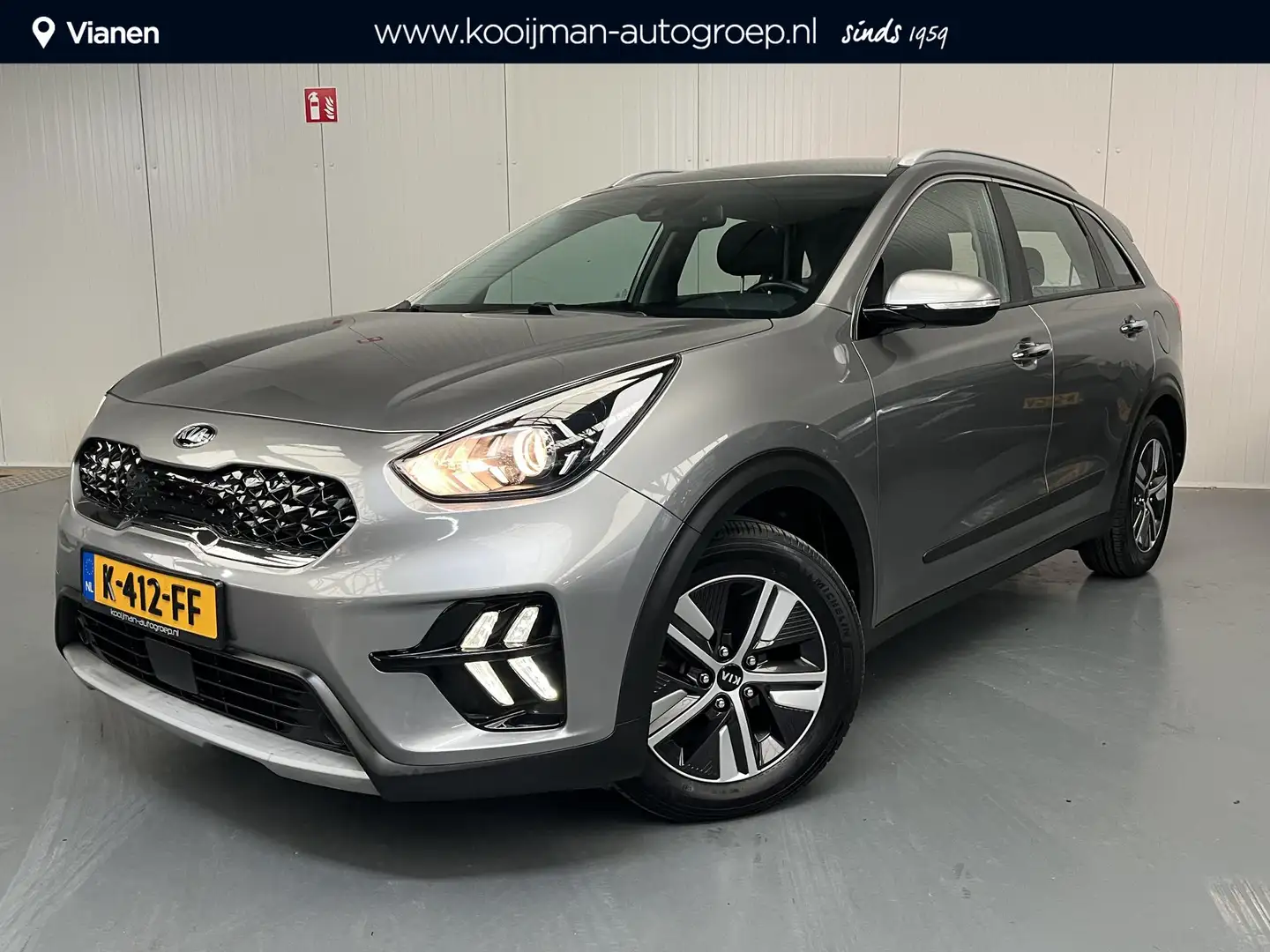 Kia Niro 1.6 GDi Hybrid DynamicLine met Trekhaak, Cruisecon Gris - 1