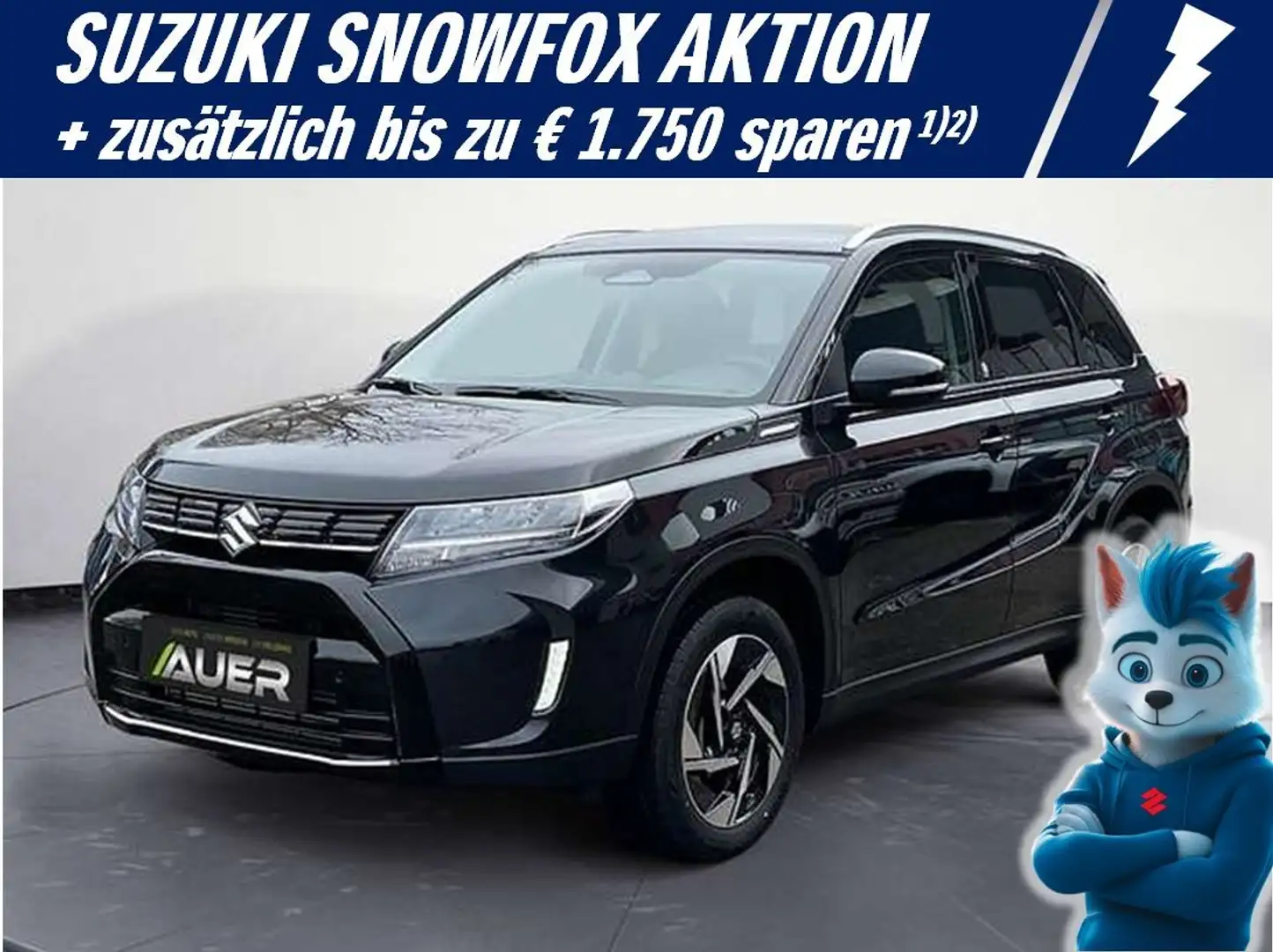 Suzuki Vitara 1,4 Hybrid ALLGRIP flash | +WR | ab 26.240,- Schwarz - 1